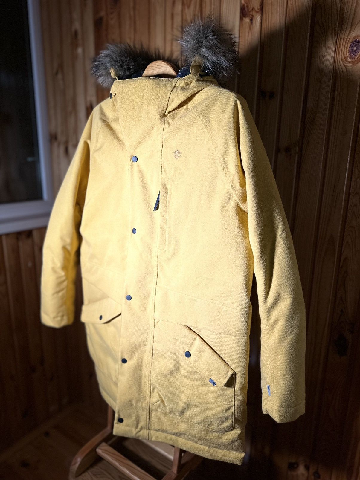 image of Avant Garde x Timberland Hyvent Down Yellow Parka, Men's (Size Large)