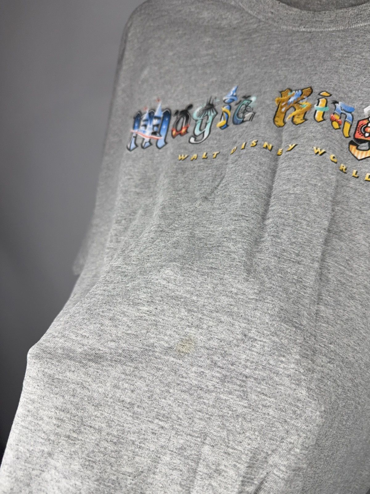 Disney Vintage 90s Retro Walt Disney World Magic Kingdom T-Shirt Size US XL / EU 56 / 4 - 12 Thumbnail