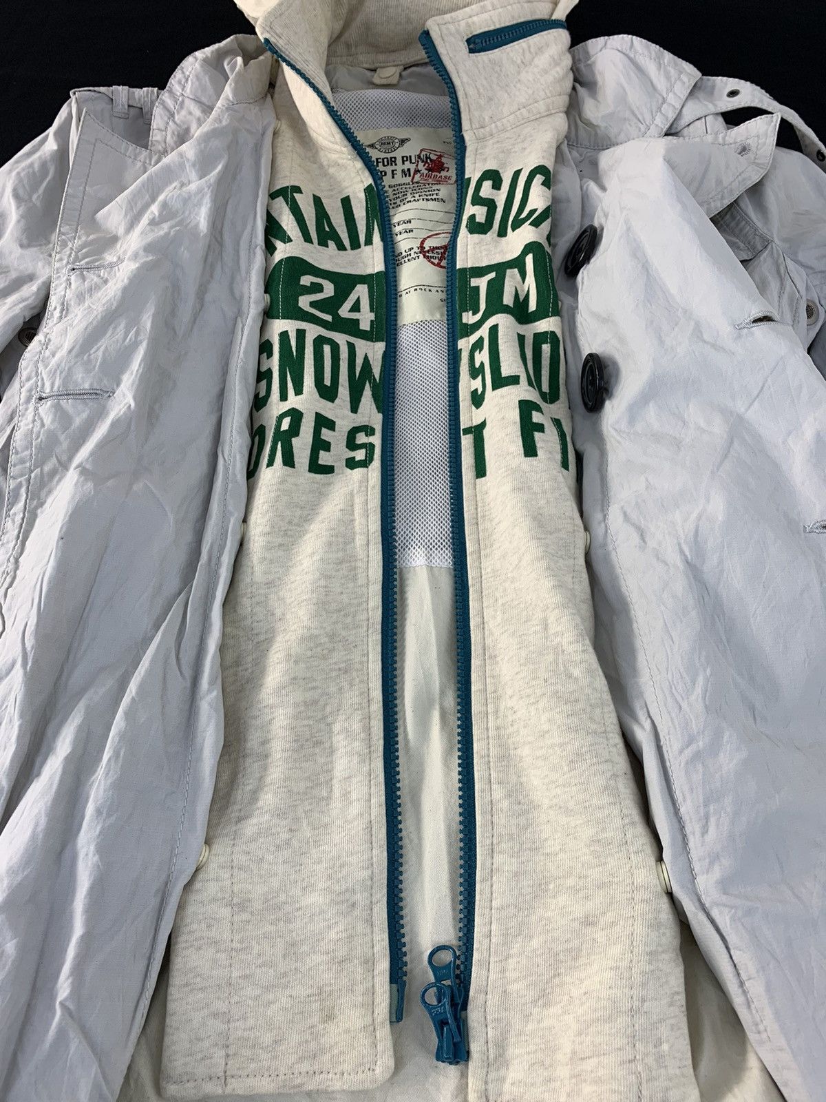 Japanese Brand Hype 90s PPFM Time For Punk Double Breasted Hooded Jacket Size M / US 6-8 / IT 42-44 - 5 Thumbnail