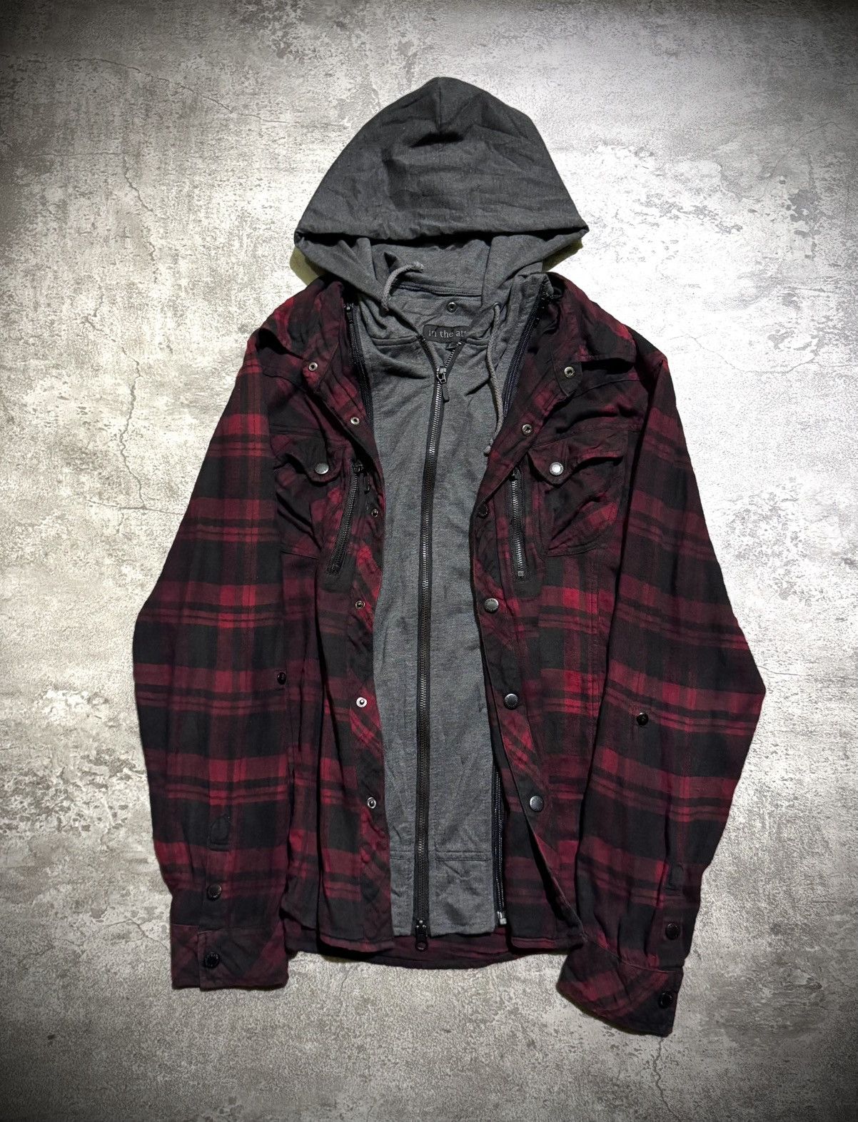 In The Attic IN THE ATTIC DOUBLE LAYER IFSIXWASNINE FLANNEL HOODED Size US L / EU 52-54 / 3 - 1 Thumbnail