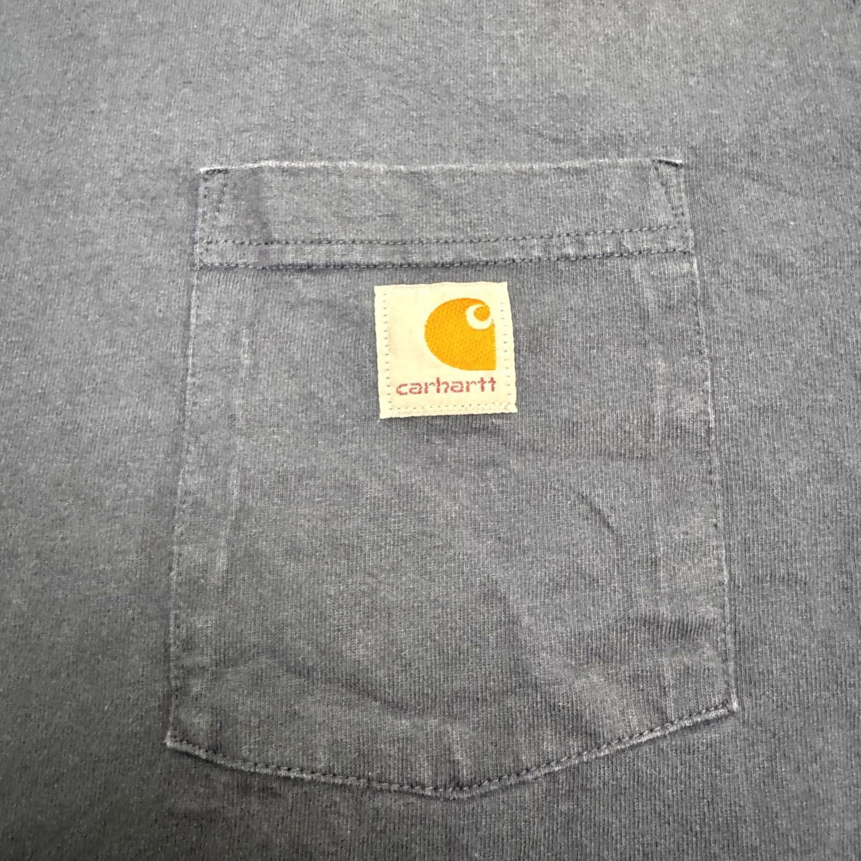 Carhartt Carhartt K126 Loose Fit T-Shirt Mens Large Navy Blue Crew Neck Pocket Tee Cotton Shirt Size US L / EU 52-54 / 3 - 4 Thumbnail