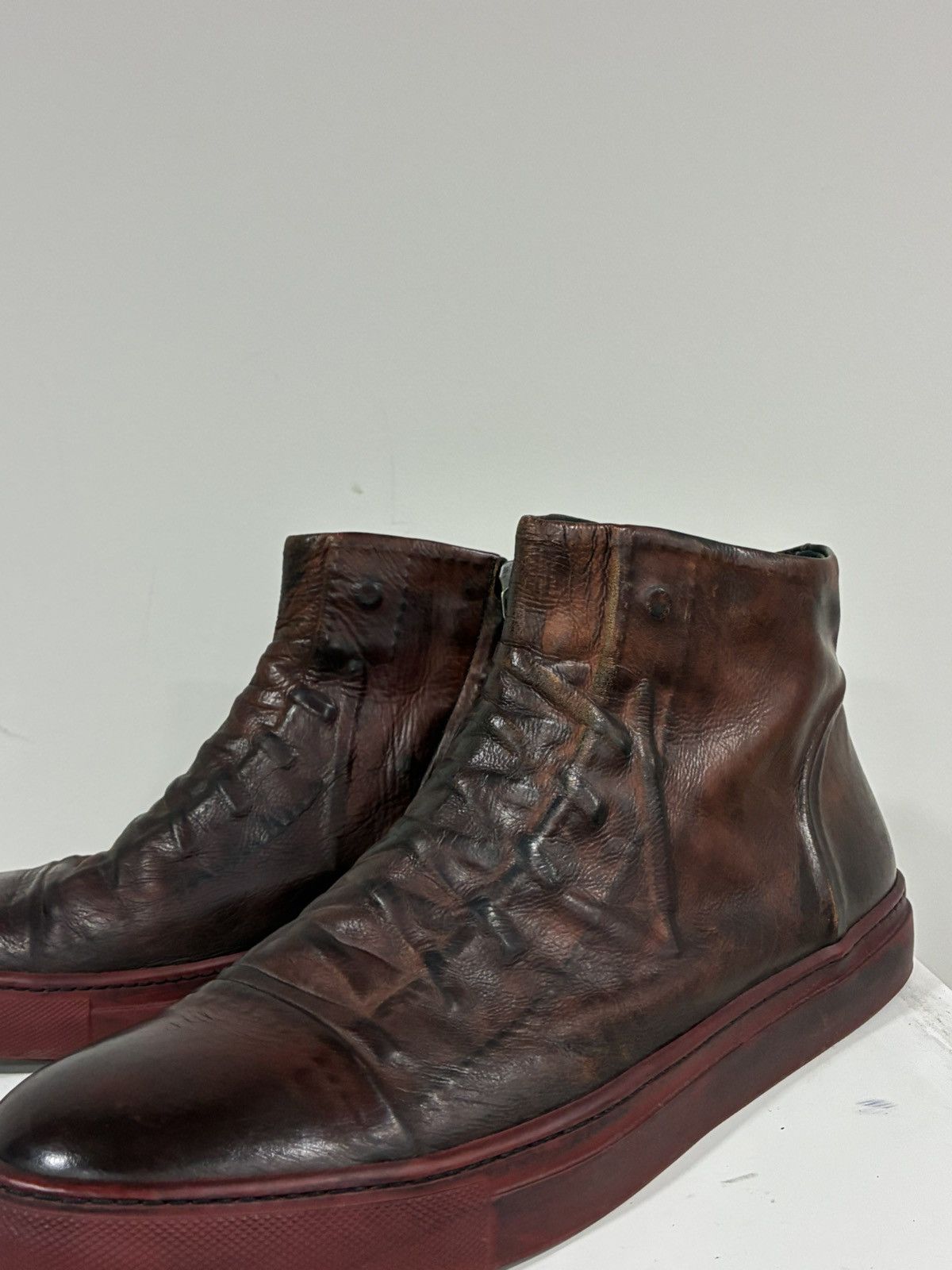 John Varvatos Reed Ghosted High Top Sneaker Size USA 11 or 44 EU Size US 11 / EU 44 - 6 Thumbnail