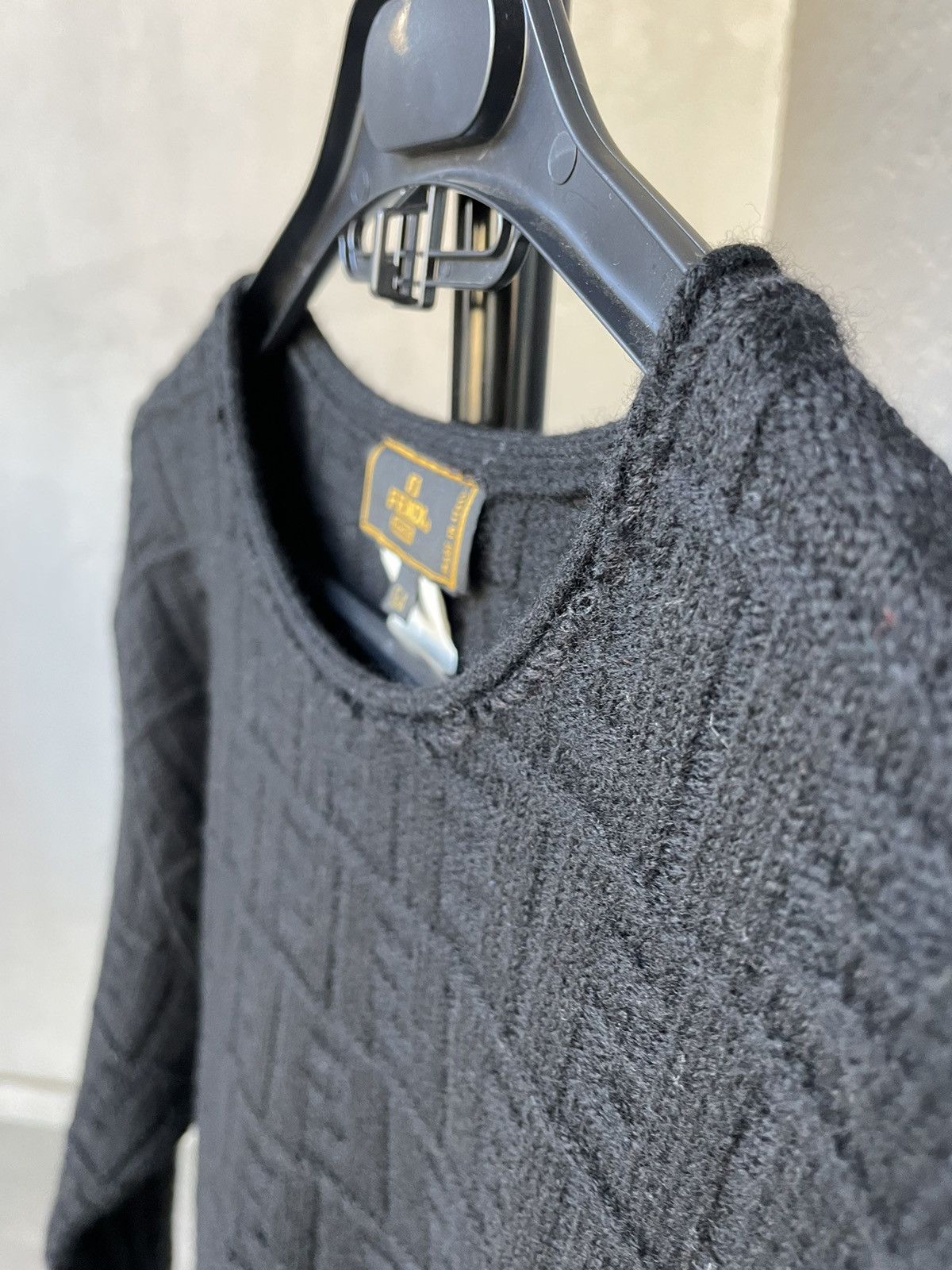 Fendi × Vintage VINTAGE FENDI MONOGRAM 100% WOOL SWEATER Size US L / EU 52-54 / 3 - 11 Thumbnail