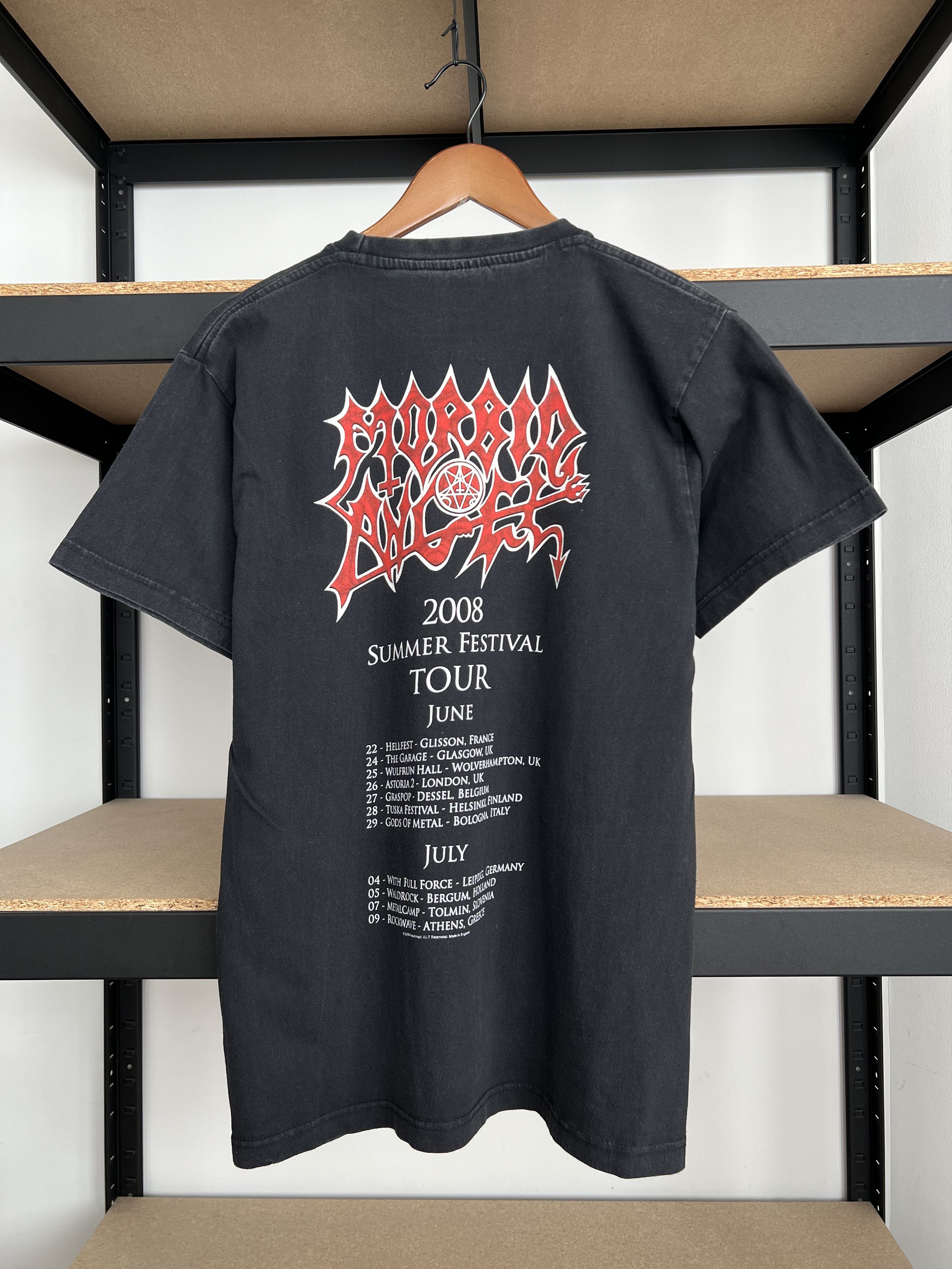 Band Tees Vintage 2008 Morbid Angel Altars of Madness Black T-shirt Size US M / EU 48-50 / 2 - 4 Thumbnail