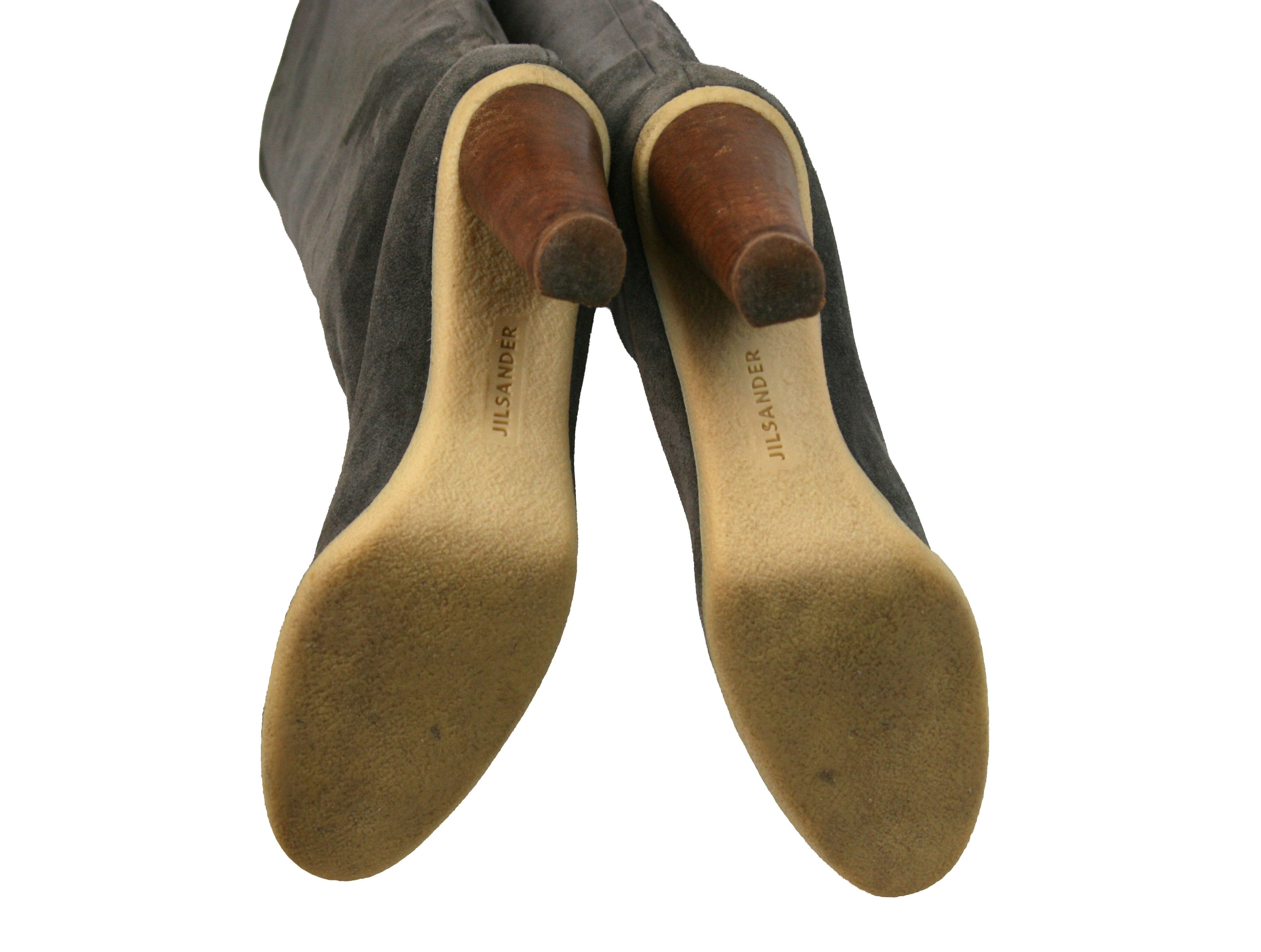 Jil Sander 2008 Raf Simons Era Knee High Suede Boots Vintage Size US 8 / IT 38 - 15 Thumbnail