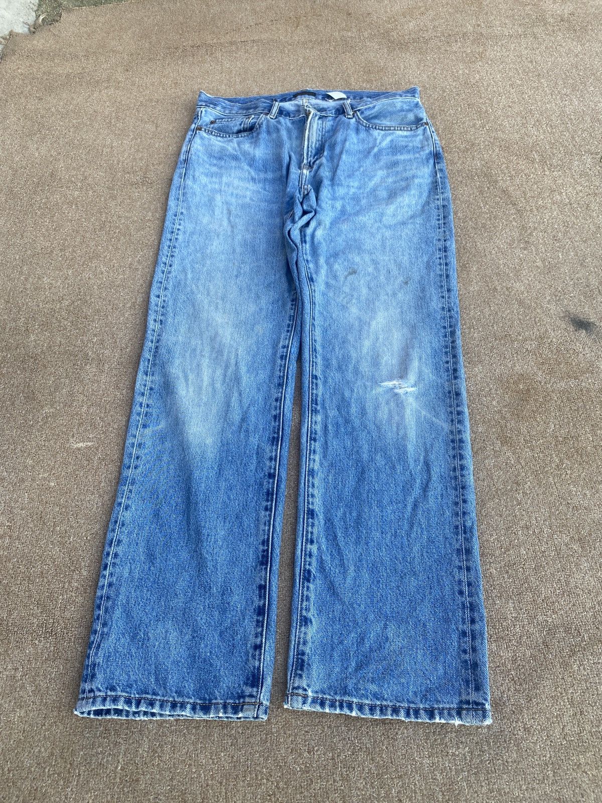 Jun Takahashi × Uniqlo Vintage uniqlo fabric by khaihara straight cut denim Size US 32 / EU 48 - 1 Thumbnail