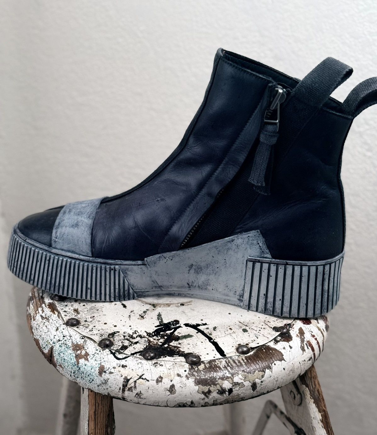 Boris Bidjan Saberi BBS Bamba 3.1 high top zip sneaker Size US 12 / EU 45 - 7 Thumbnail