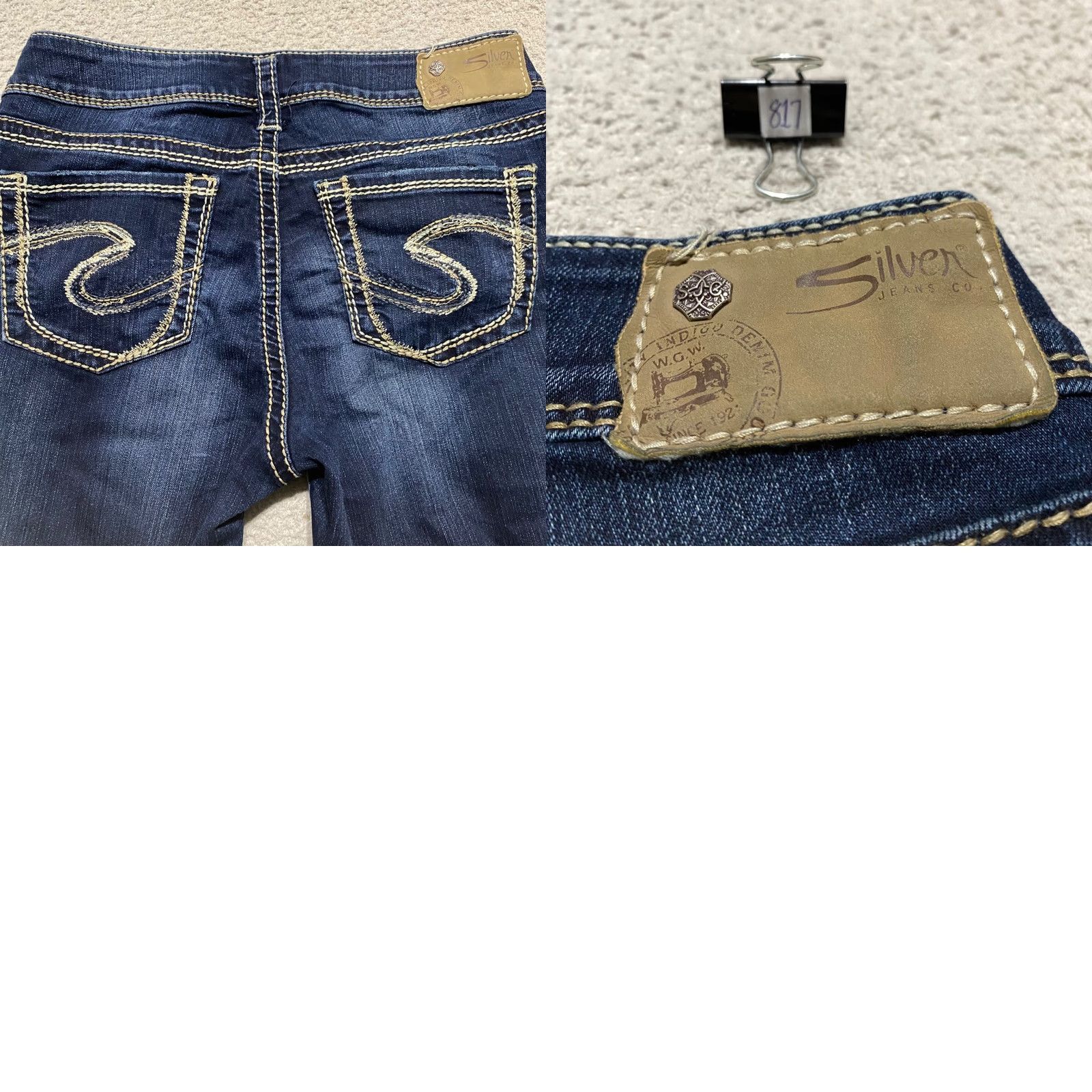 Silver Jeans Co. Silver Jeans Suki Jeans Women 28 Blue Denim Skinny Low Rise Regular 5-Pocket Dark Wash Shoes? Size 28" / US 6 / IT 42 - 9 Thumbnail