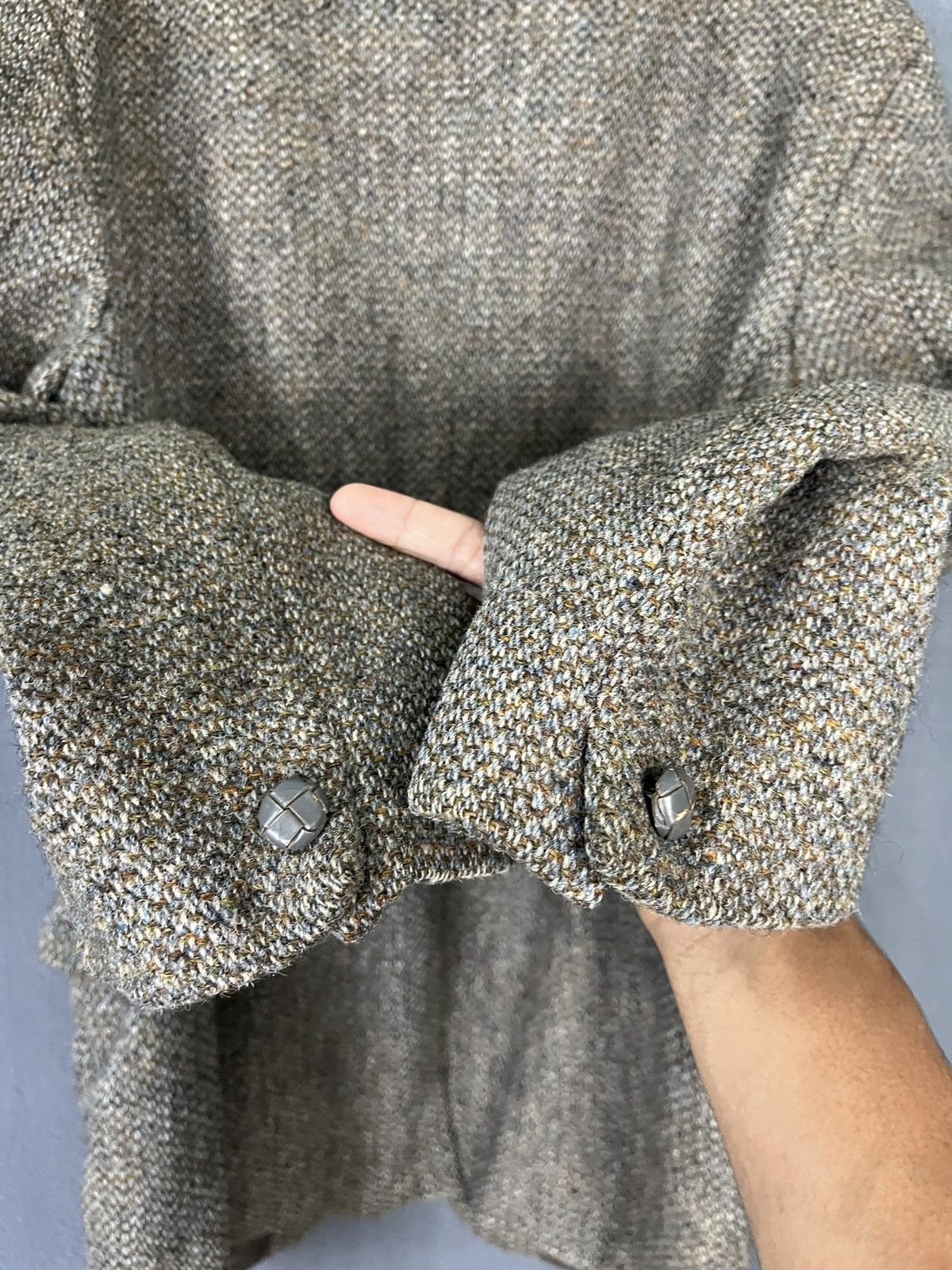 Harris Tweed × Vintage Vintage Made in Britain Wool Blazer Harris Tweed Handwoven Size 44R - 6 Thumbnail