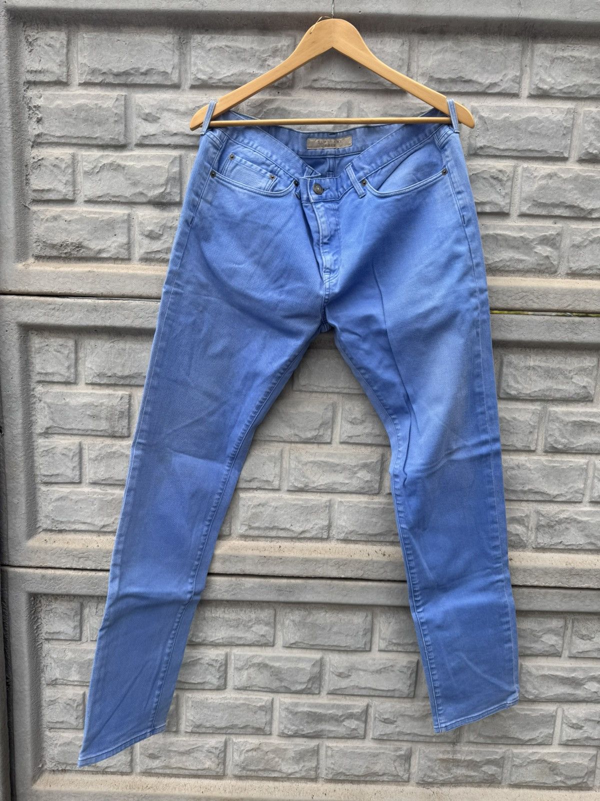 Burberry Burberry Brit Cloud Blue Denim Pants Y2K Size US 36 / EU 52 - 2 Thumbnail