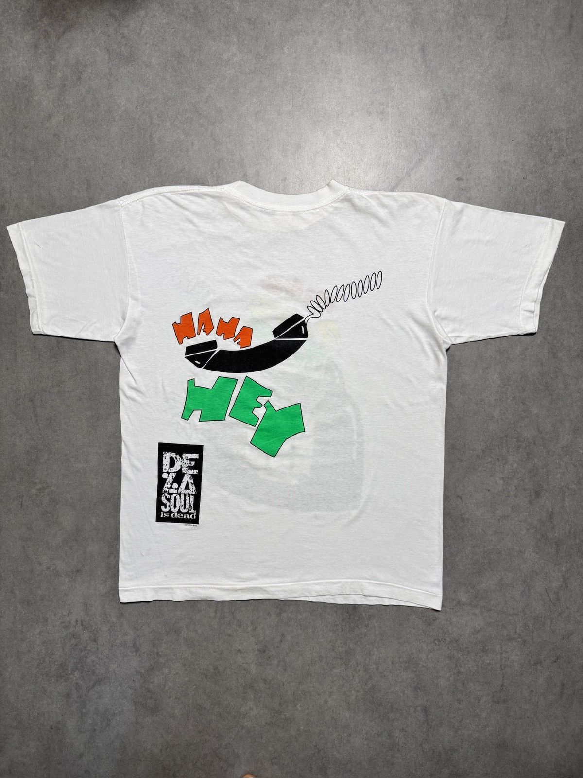 Rap Tees Vintage RARE De La Soul Ring Ha Hey Promo Shirt Size US L / EU 52-54 / 3 - 3 Thumbnail