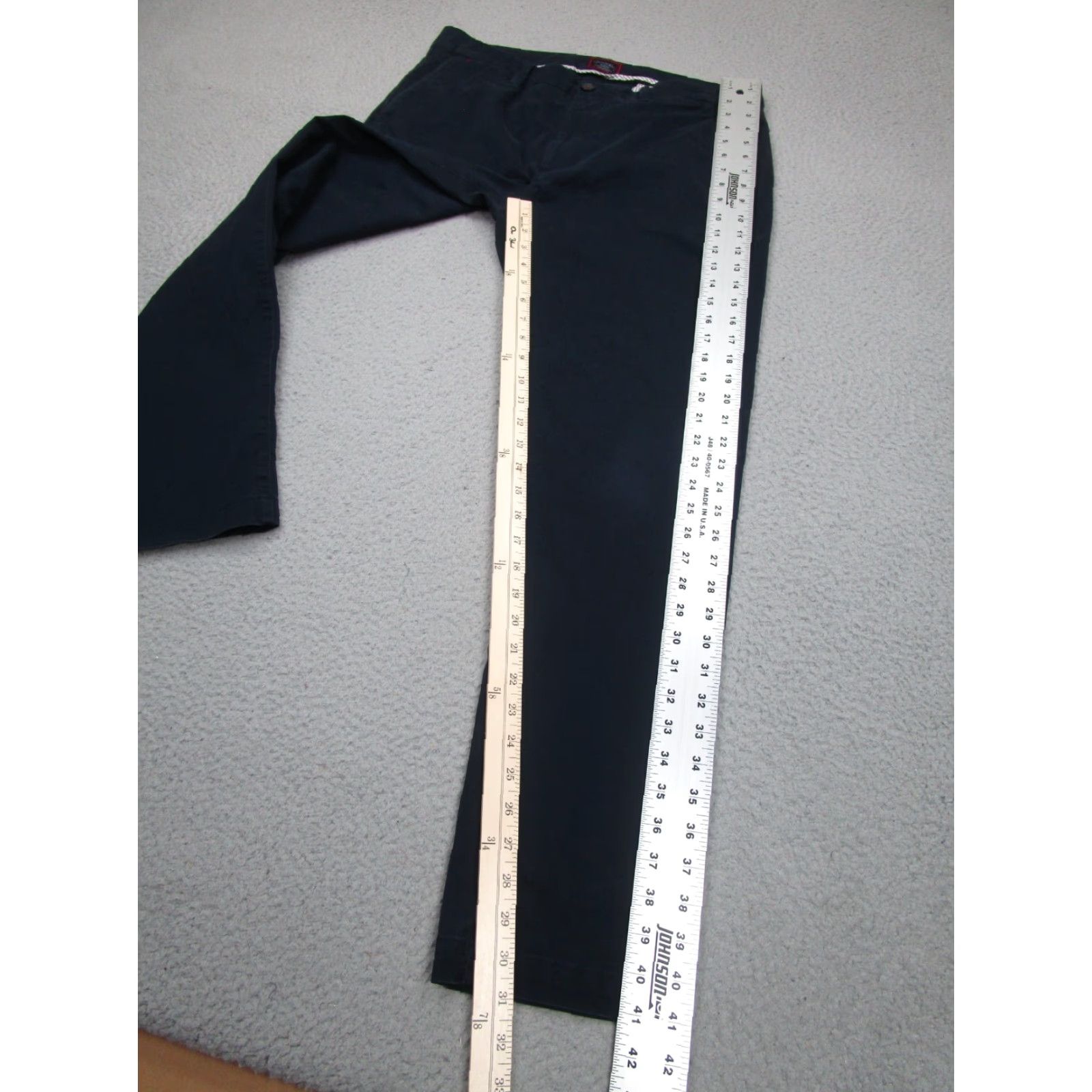 UNTUCKit Untuckit Mens Straight Chino Pants Blue 34x32 Cotton Blend Size US 34 / EU 50 - 2 Thumbnail