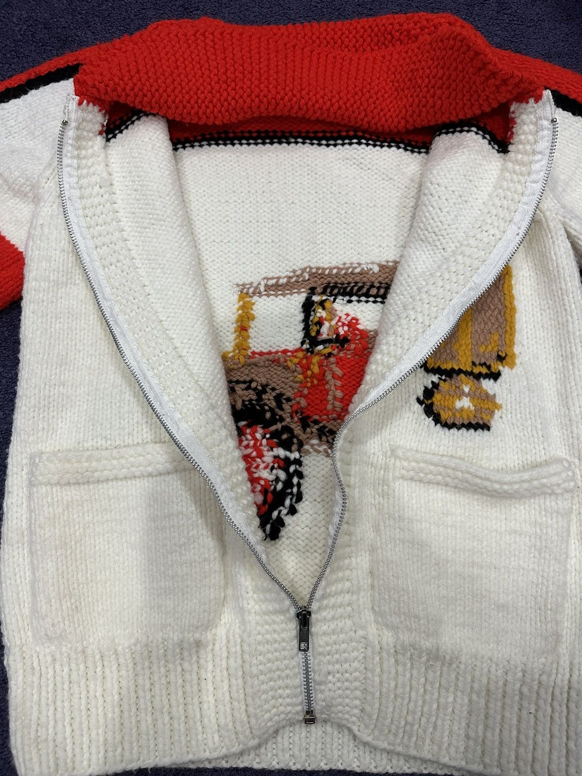 Vintage Vintage Cowichan Sweater Car Medium Size US M / EU 48-50 / 2 - 4 Thumbnail