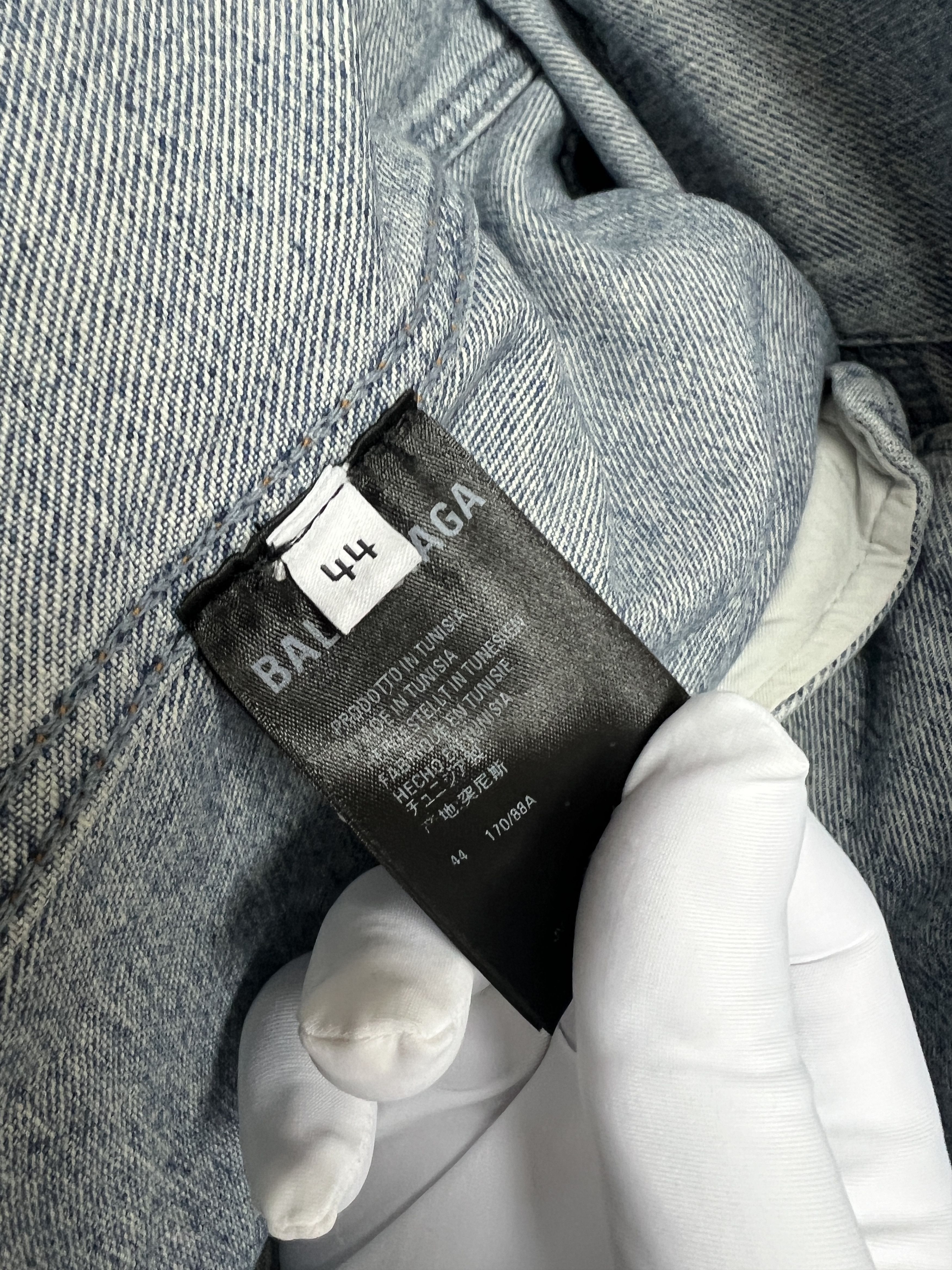 Balenciaga Balenciaga logo denim jacket Size US S / EU 44-46 / 1 - 4 Thumbnail