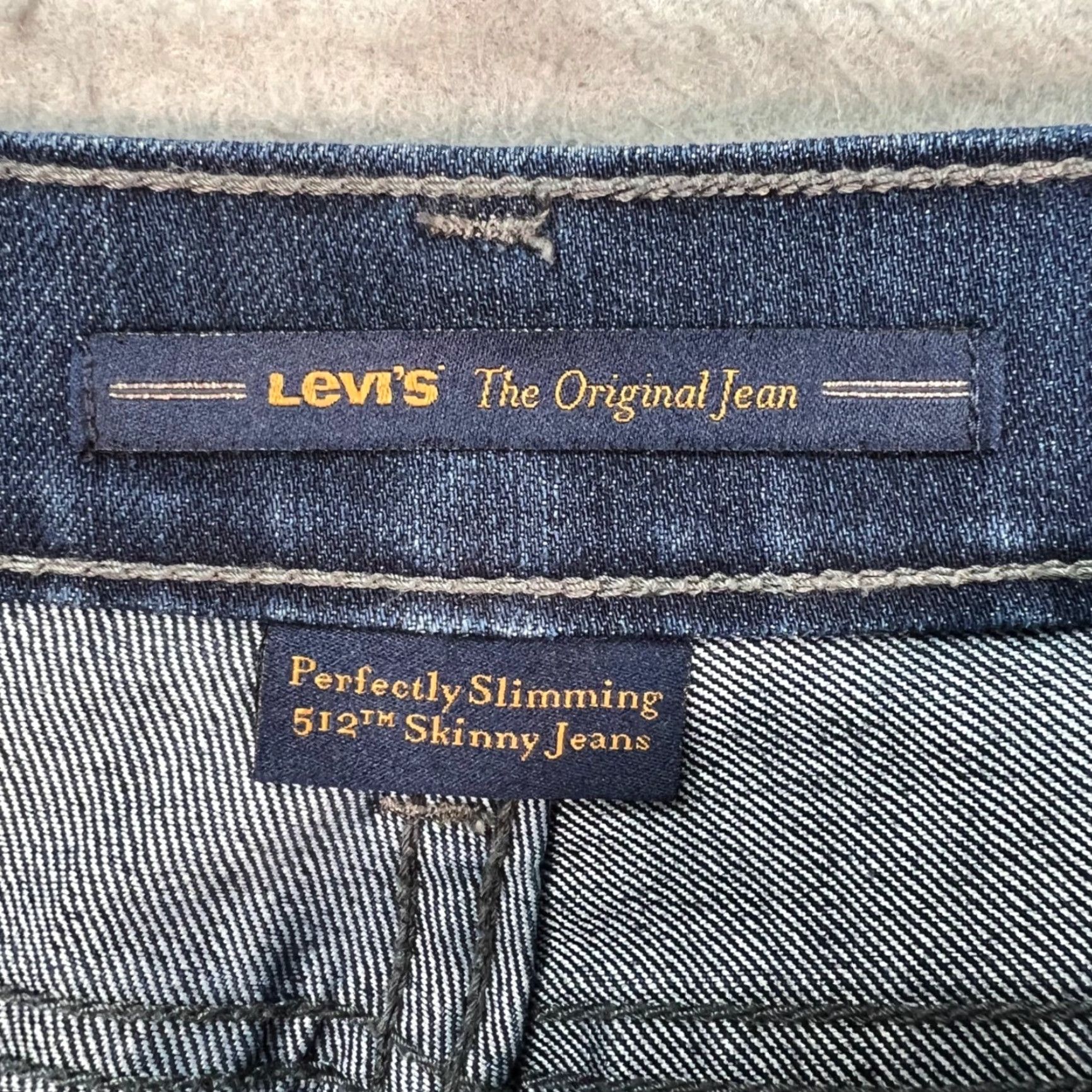 Levi's Levi's 512 Perfectly Slimming Womens Size 10M Skinny Jeans Mid Rise Blue Denim Jeans 5-Pocket Size 32" / US 10 / IT 46 - 3 Thumbnail