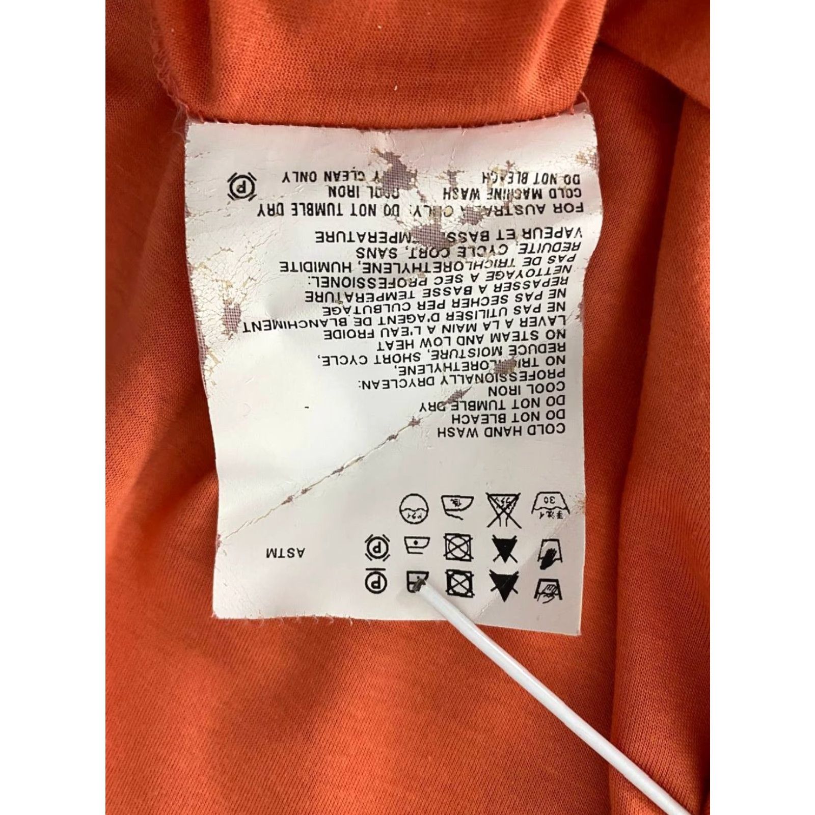 Jil Sander Jil Sander Womens Crop Top M Orange Long Sleeve Crew Neck Pullover Blouse Size M / US 6-8 / IT 42-44 - 5 Thumbnail