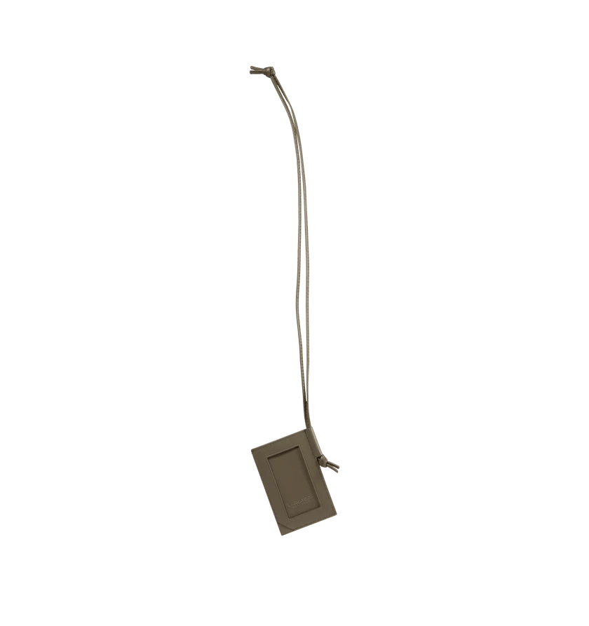 Bottega Veneta o1h1sh10526 Size: OS/Intrecciato Stamp Badge Holder in Green Size ONE SIZE - 2 Thumbnail