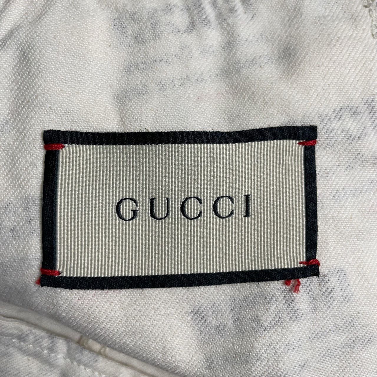 Gucci Gucci Full print black and white color matching denim jacke Size US S / EU 44-46 / 1 - 3 Thumbnail