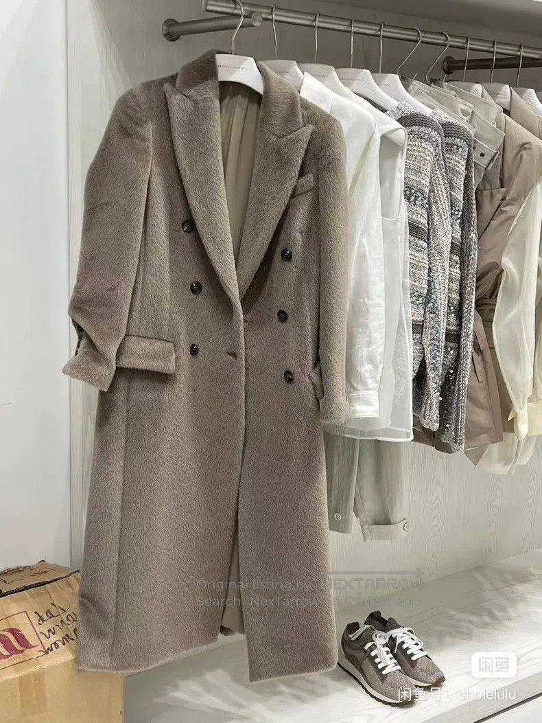 Brunello Cucinelli Brunello Cucinelli 65% Alpaca Wool + 35% Wool Coat Size XXS / US 00 / IT 34 - 1 Thumbnail