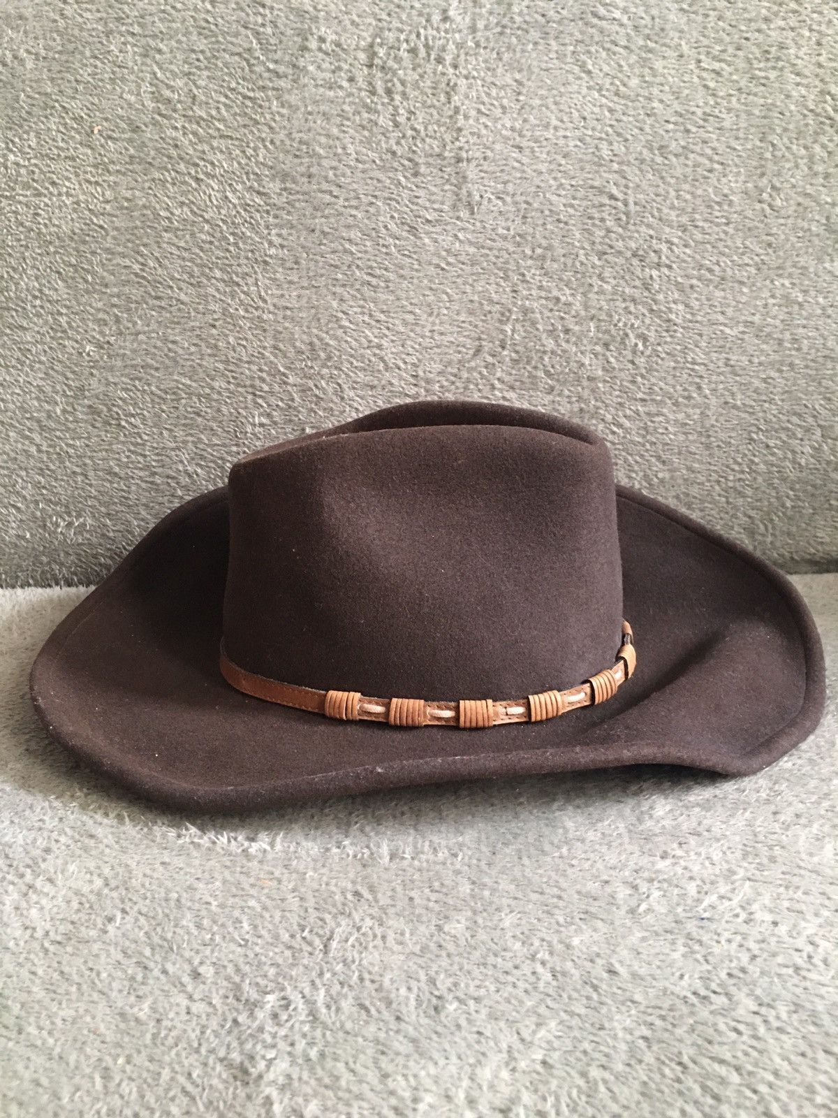 Stetson Stetson Vintage Keeline Brown Wool Cowboy Hat Size S/55 cm Size ONE SIZE - 1 Thumbnail