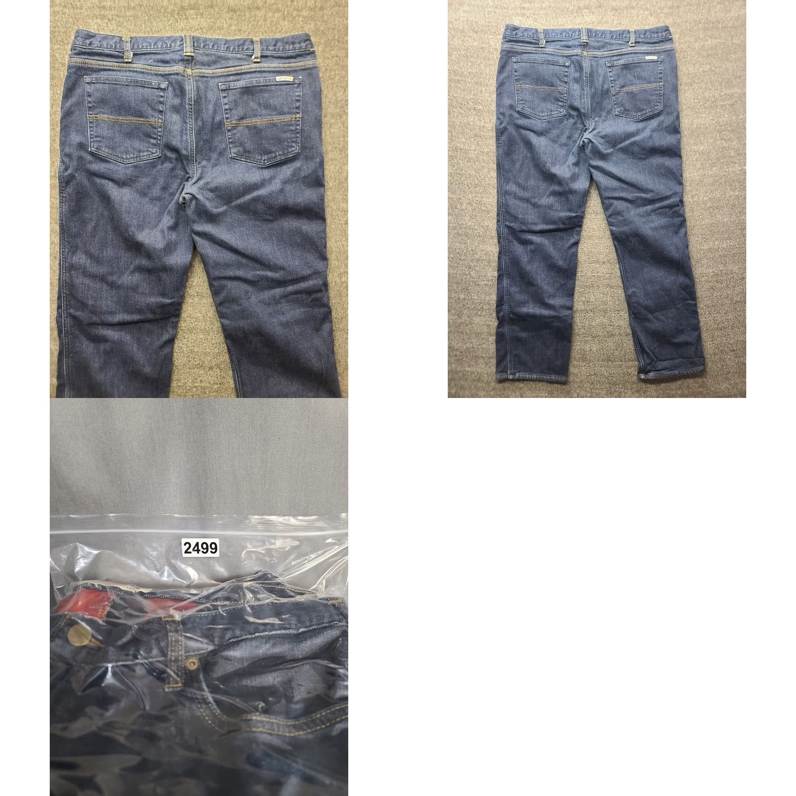 Carhartt VINTAGE Carhartt Jeans Womens 18 36x31 Regular Fit Straight Denim Blue Lined Button Zip Rise Mid 8.5-10.5 Size 40" / US 18 - 9 Thumbnail