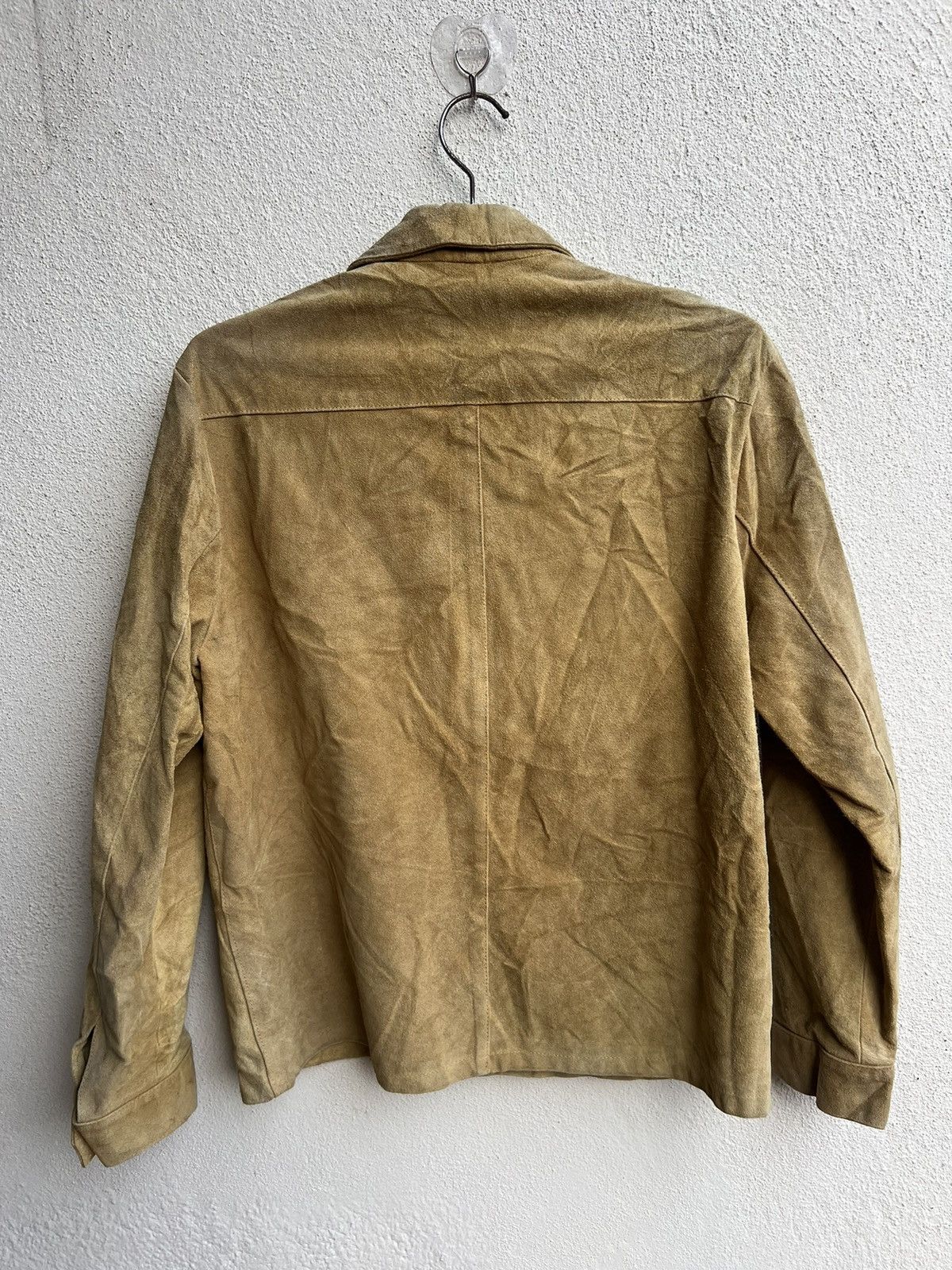 Leather RARE! Vintage Vent Couvert Paris Patina Suede Leather Shirt Size US M / EU 48-50 / 2 - 16 Thumbnail