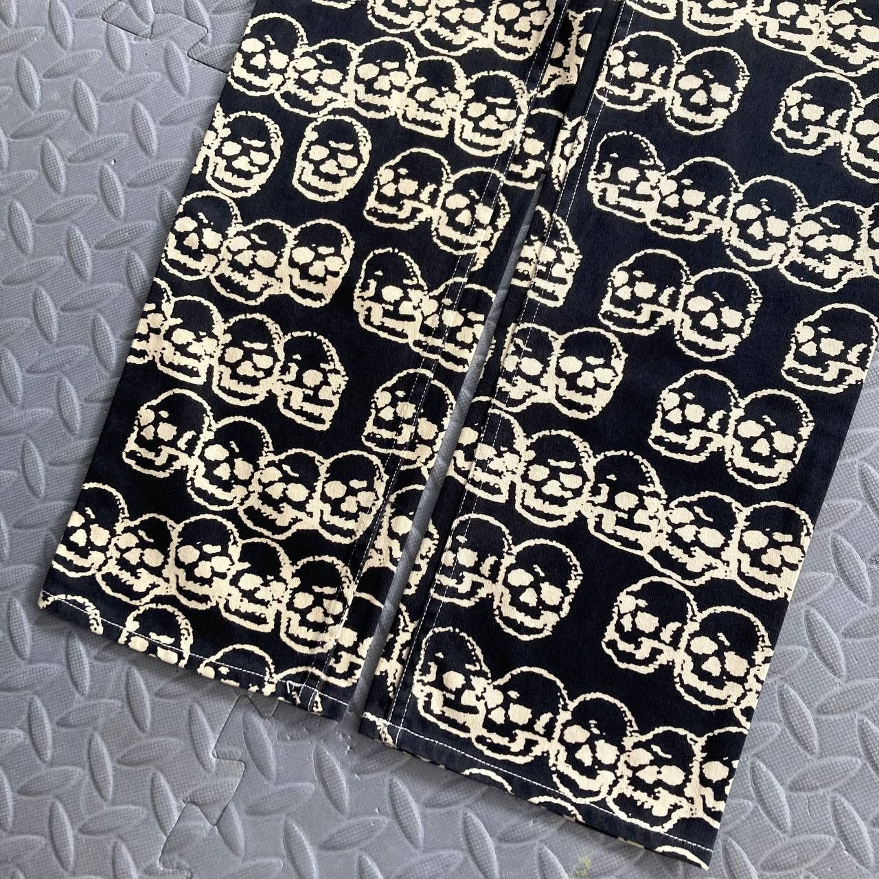 Vintage 1998 Skulls Print Pants