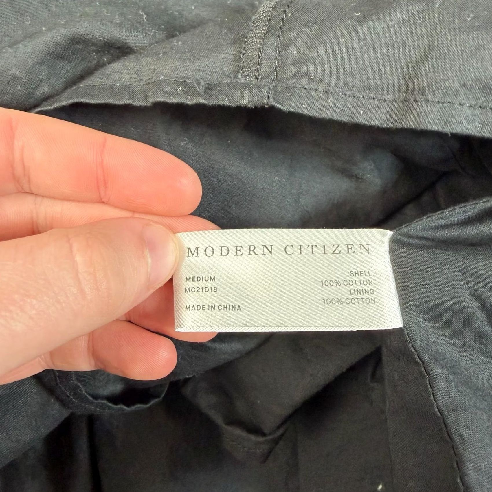 Citizen Modern Citizen Dress Womens Medium Black Cotton Puff Sleeve Ruffle Tiered Midi Size M / US 6-8 / IT 42-44 - 4 Thumbnail