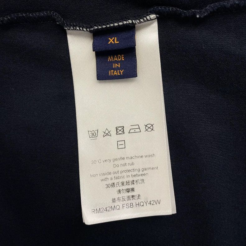 Louis Vuitton Louis Vuitton 24 new navy blue full logo gradient short sle Size US XL / EU 56 / 4 - 4 Thumbnail