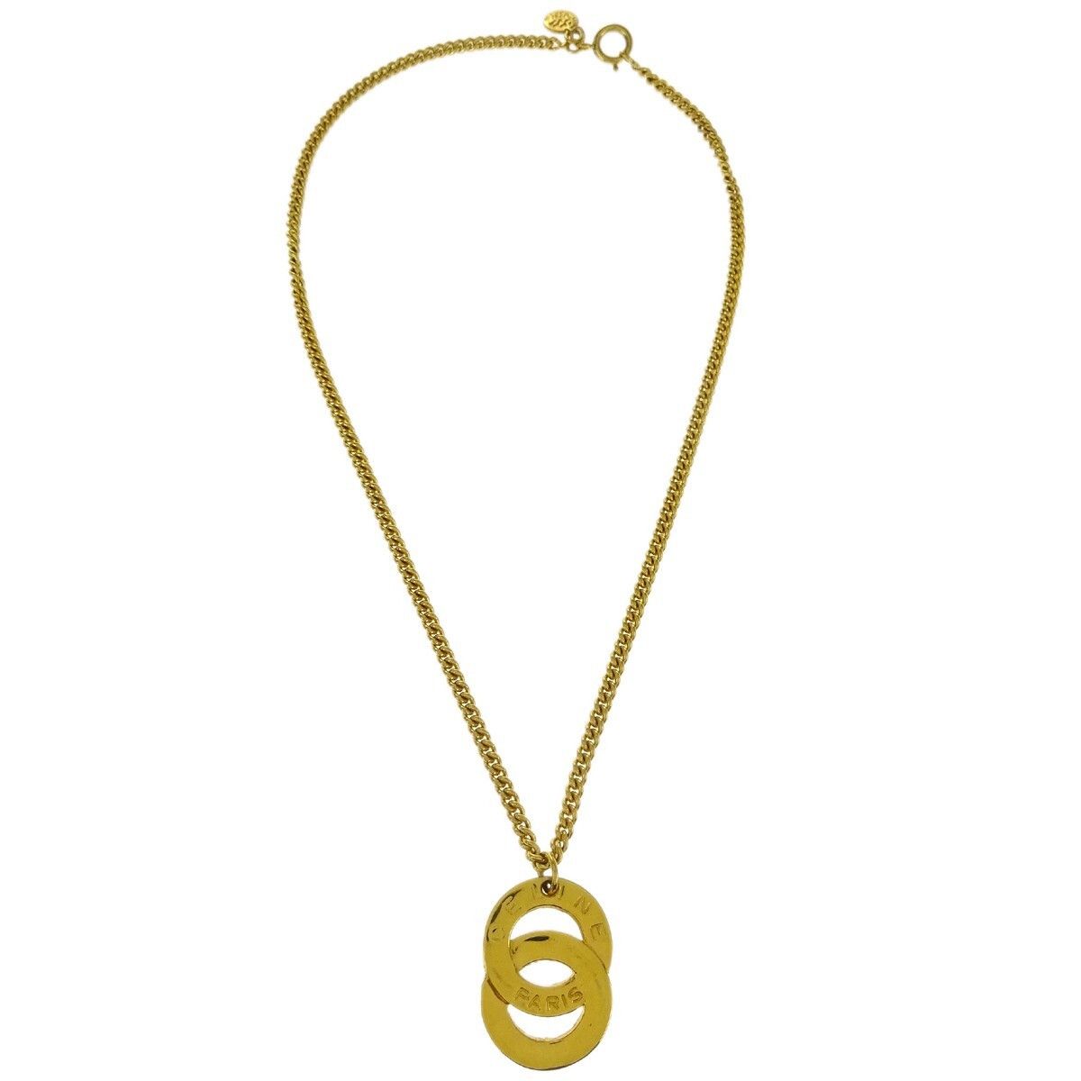 Celine Celine Vintage Logo Circle Pendant Metal Size ONE SIZE - 1 Thumbnail