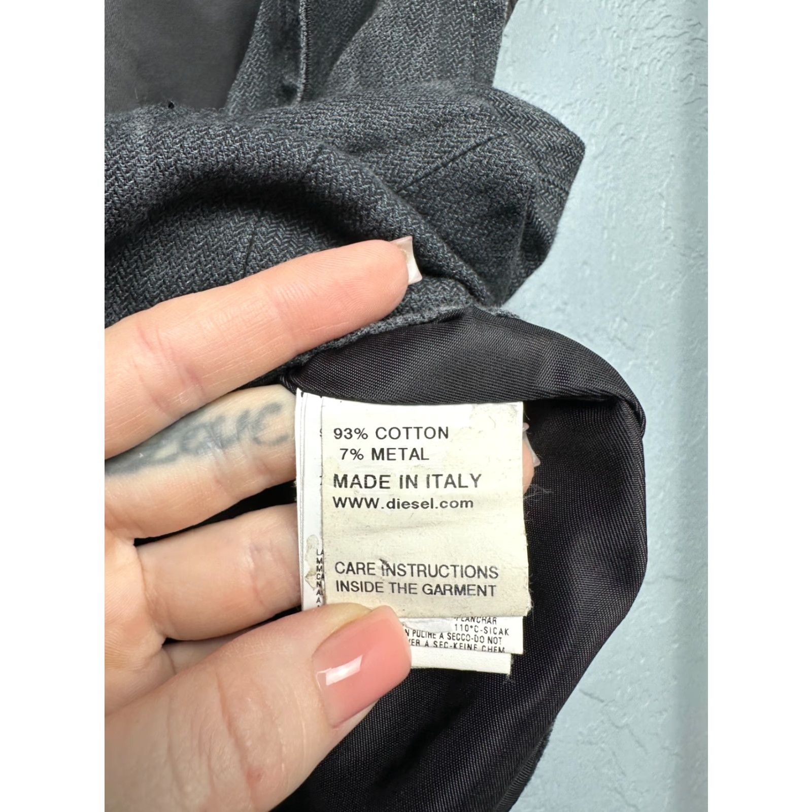 Diesel VINTAGE Diesel Vest Mens Cotton - Metal Vest Shirt Jacket 90s Style Black Size M Boys Mens Size US M / EU 48-50 / 2 - 7 Thumbnail