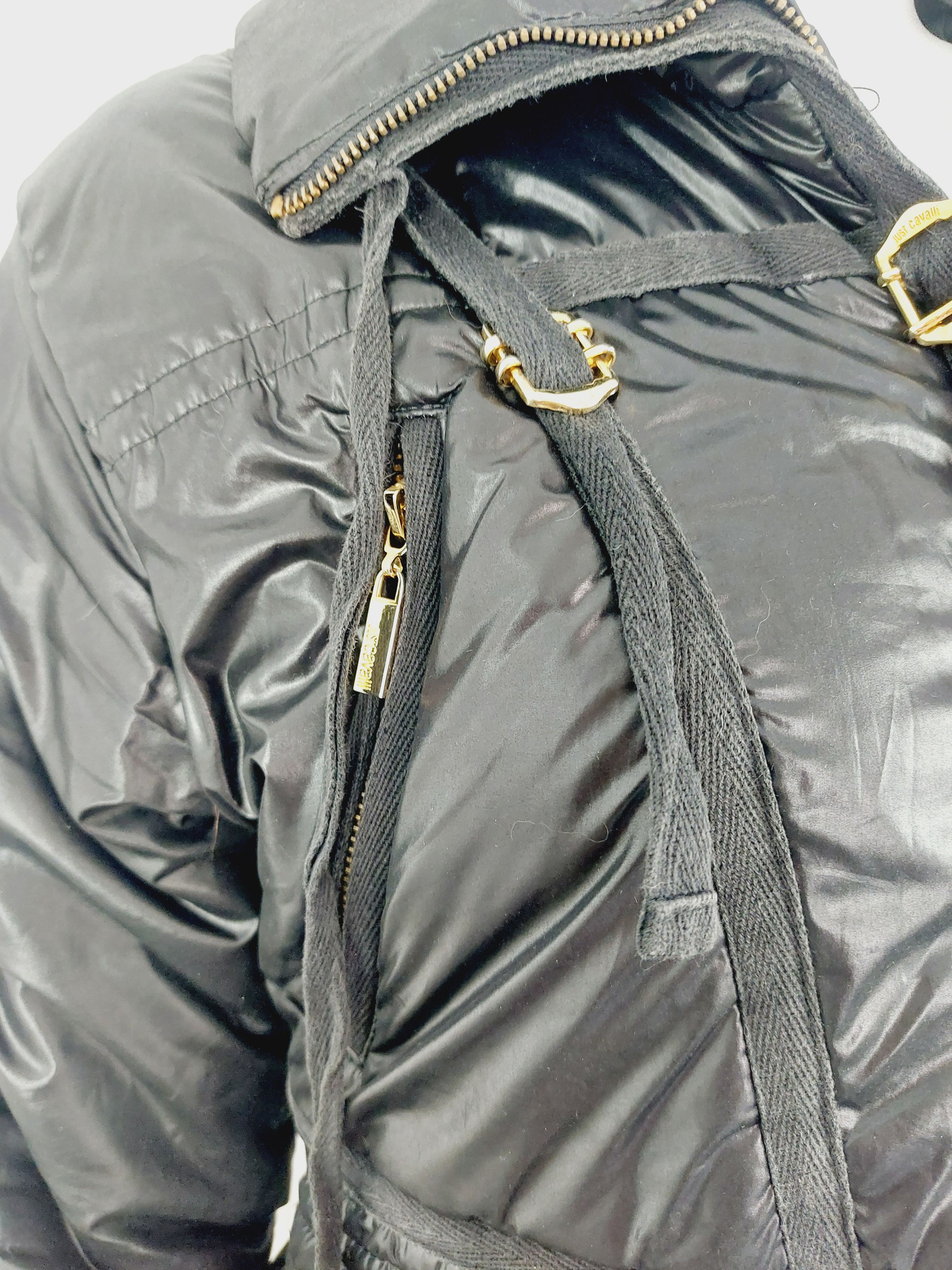 Roberto Cavalli Roberto Cavalli Black Bondage Strap BDSM Puffer Coat Size US S / EU 44-46 / 1 - 5 Thumbnail