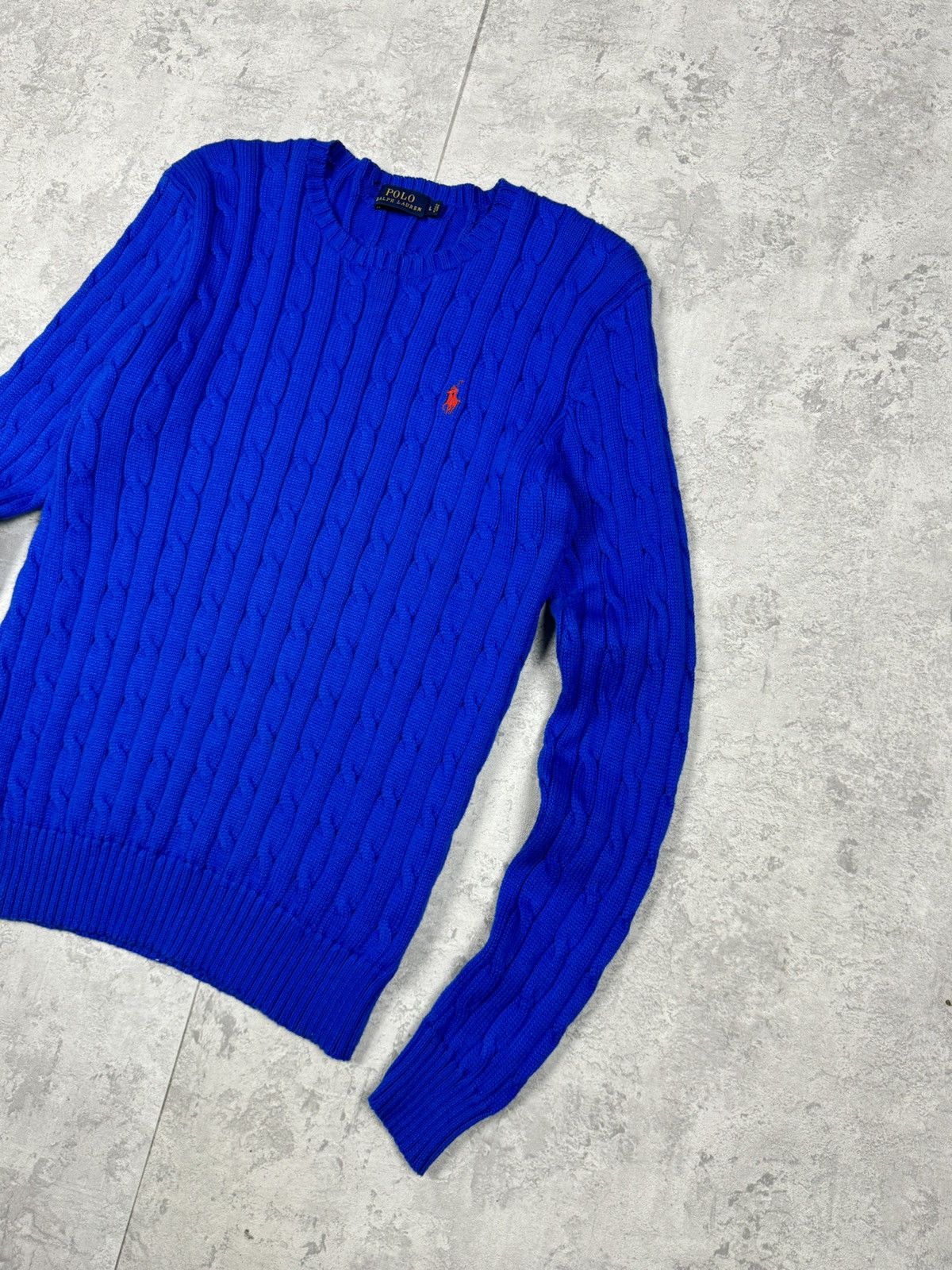 Polo Ralph Lauren Polo Ralph Lauren Women Cable Knit Sweater Crew Neck Size L Size L / US 10 / IT 46 - 4 Thumbnail