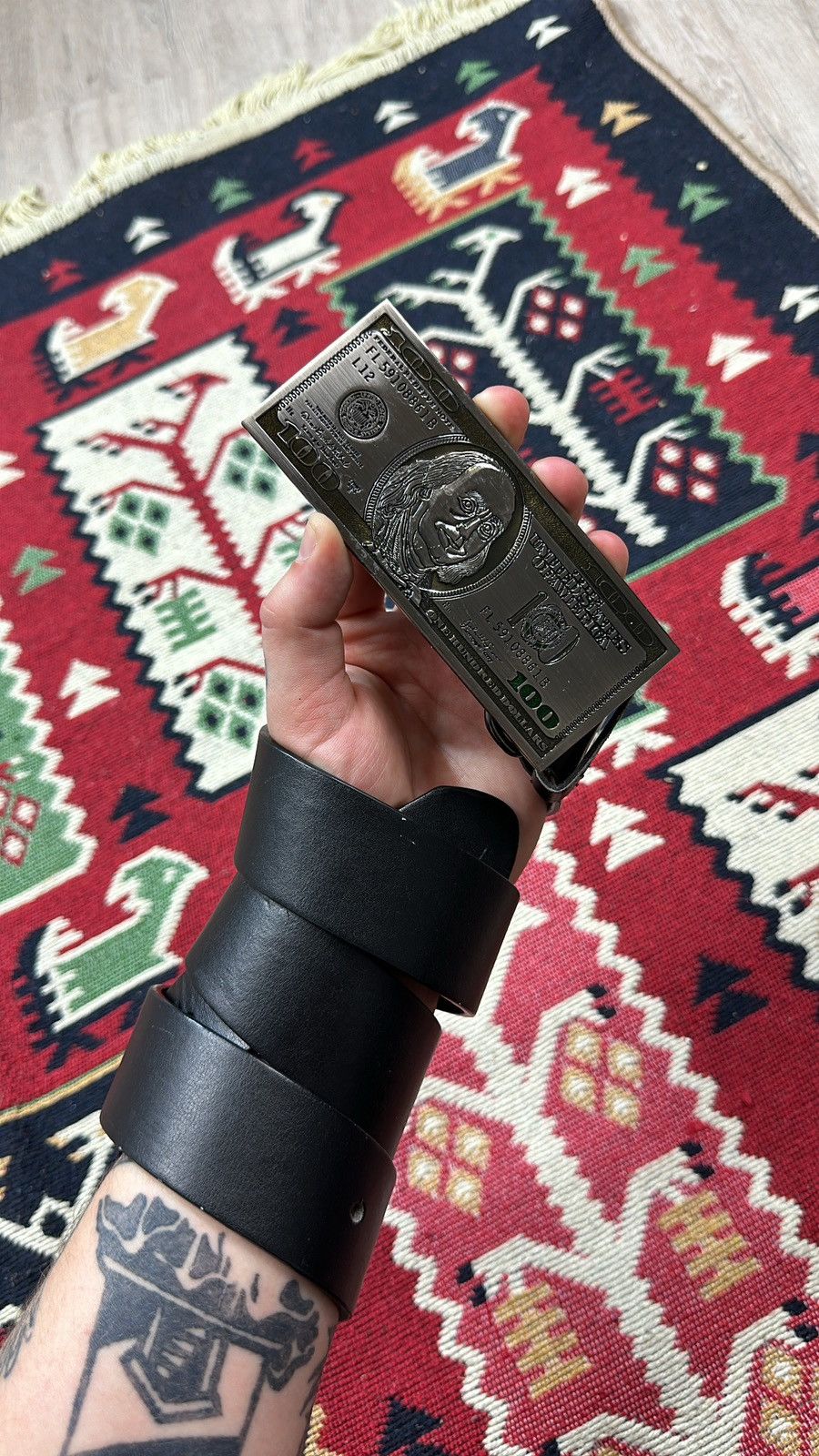Vintage RARE Vintage Humor 100 Dolar Y2K Belt Size ONE SIZE - 1 Thumbnail