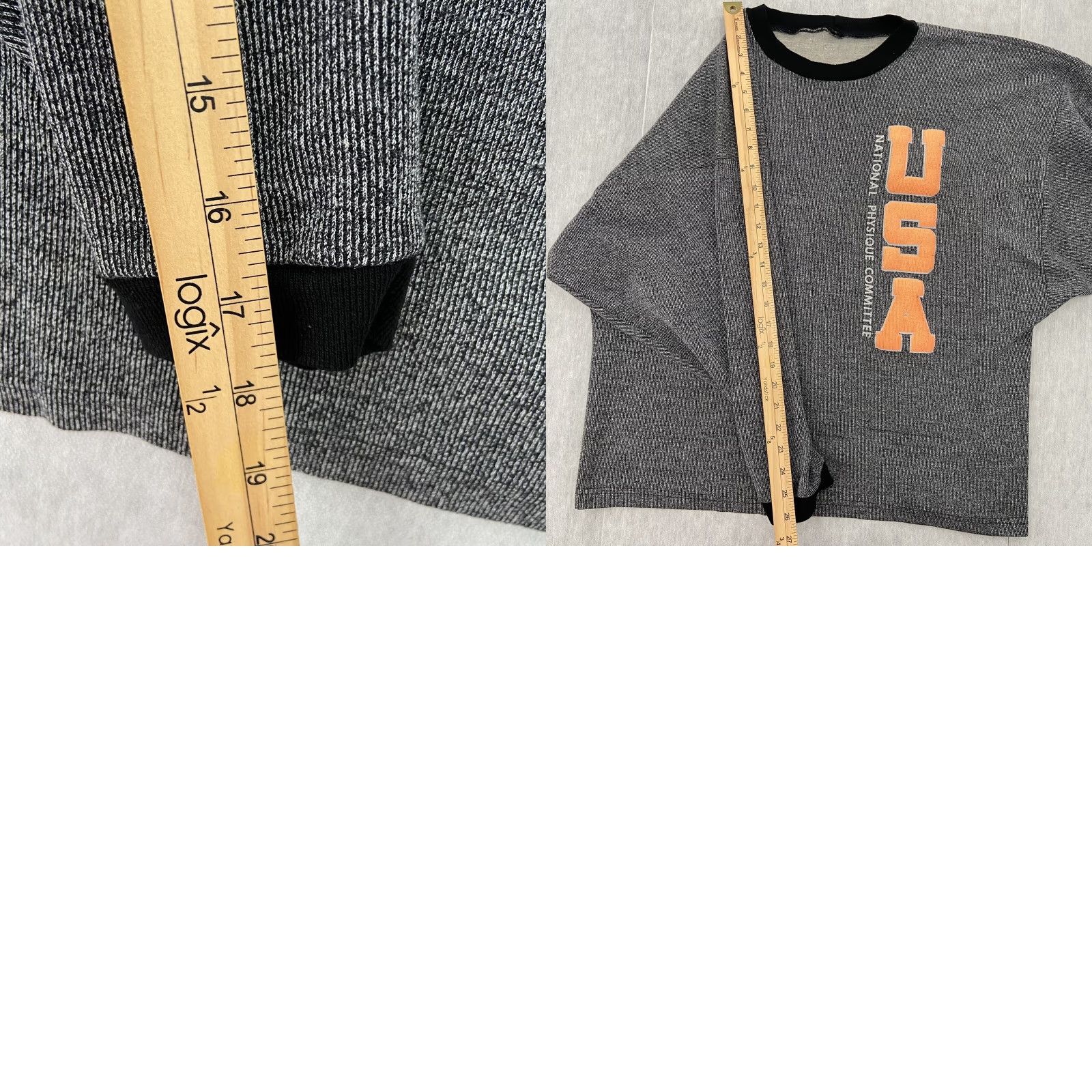 Vintage VINTAGE National Physique Committee Sweatshirt Adult Large Gray Bodybuilding Pullover Mens Size US L / EU 52-54 / 3 - 8 Thumbnail