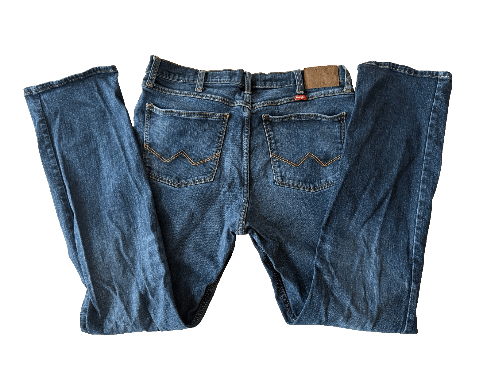 Wrangler Wrangler Mens 34x30 Straight Fit Jeans Denim Pants Classic Size US 34 / EU 50 - 1 Thumbnail