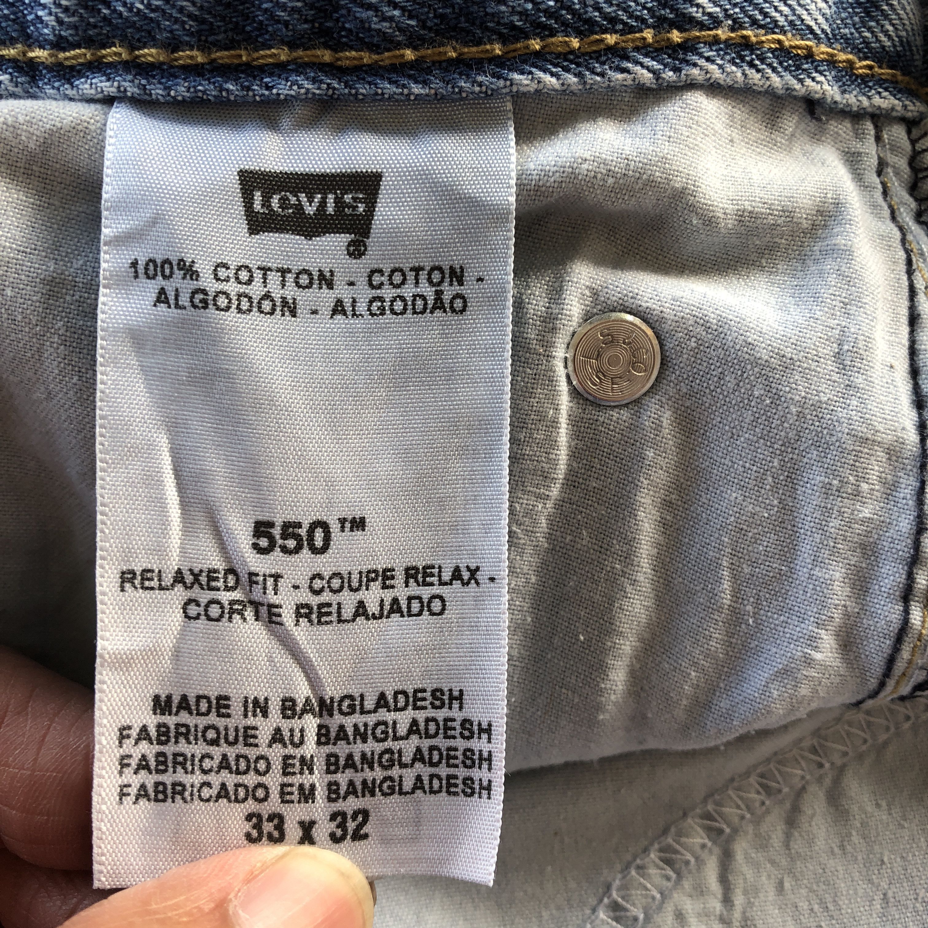Levi's Vintage Levis Sun Faded Jeans Levi's 550 Light Wash Denim Size US 32 / EU 48 - 11 Thumbnail