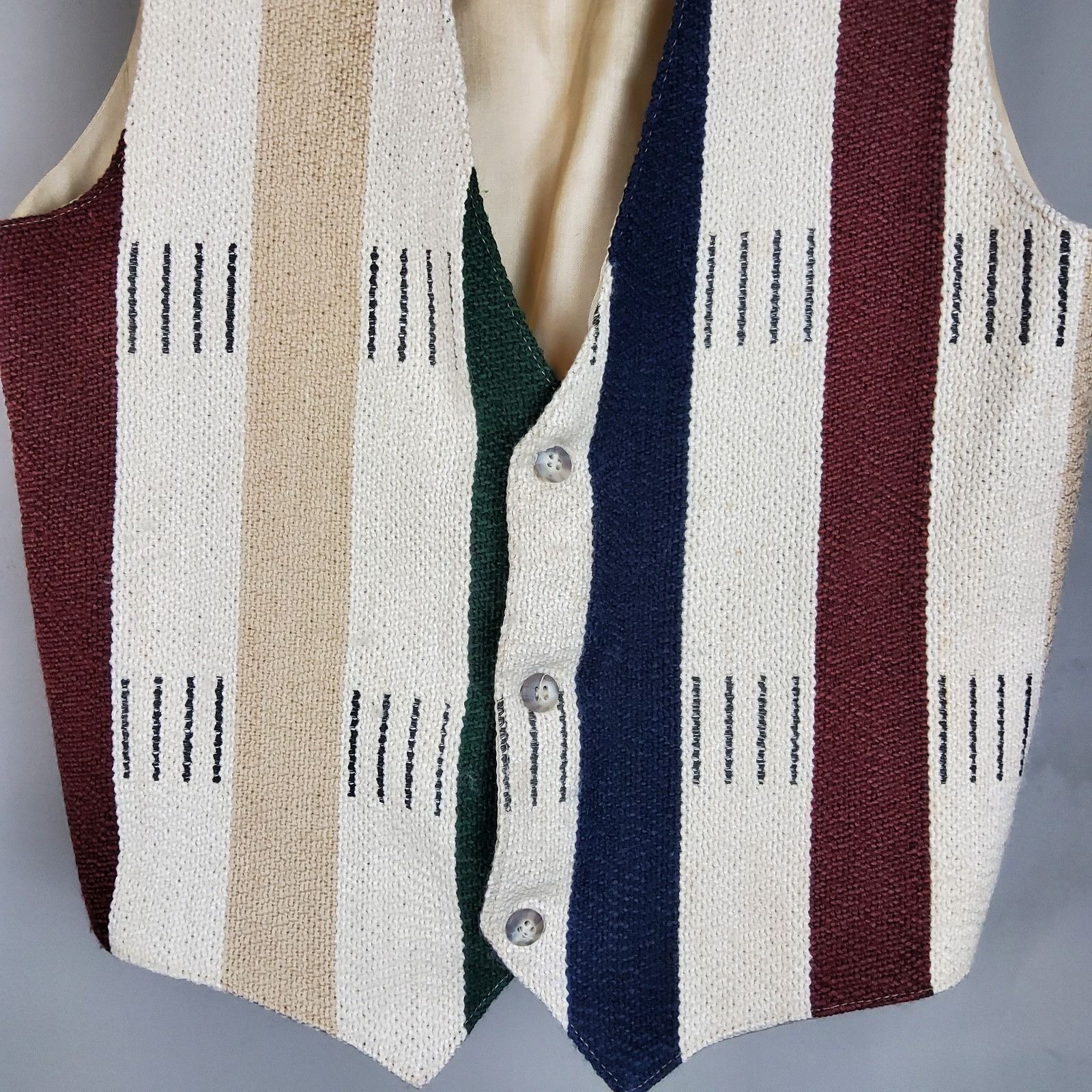Other Vintage Attitudes Vertical Stripes Vest Size Medium Size US M / EU 48-50 / 2 - 5 Thumbnail