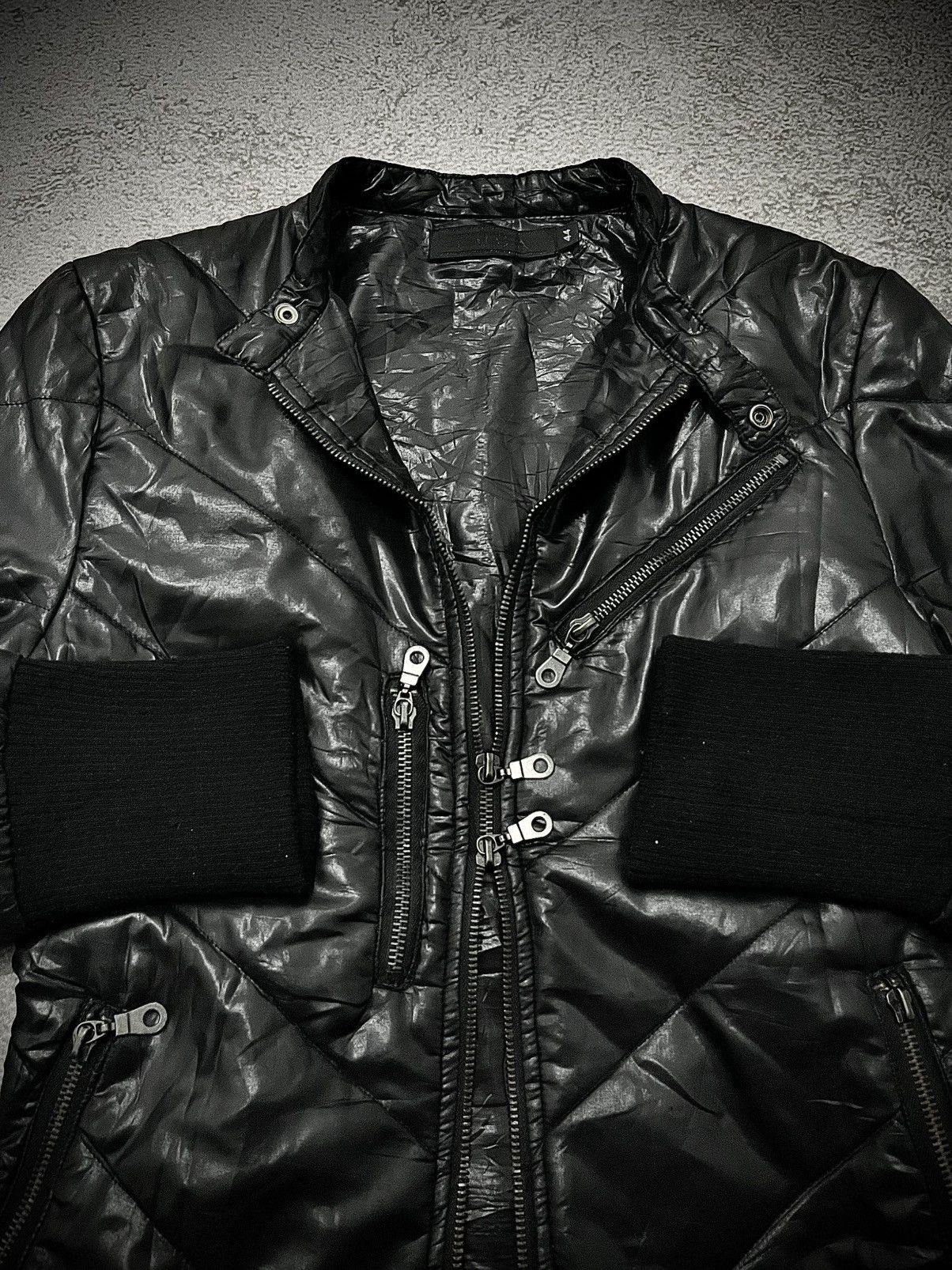 GOSTAR DE FUGA 2000s Fuga Multi Pocket Puffer Biker Jacket Size US M / EU 48-50 / 2 - 4 Thumbnail