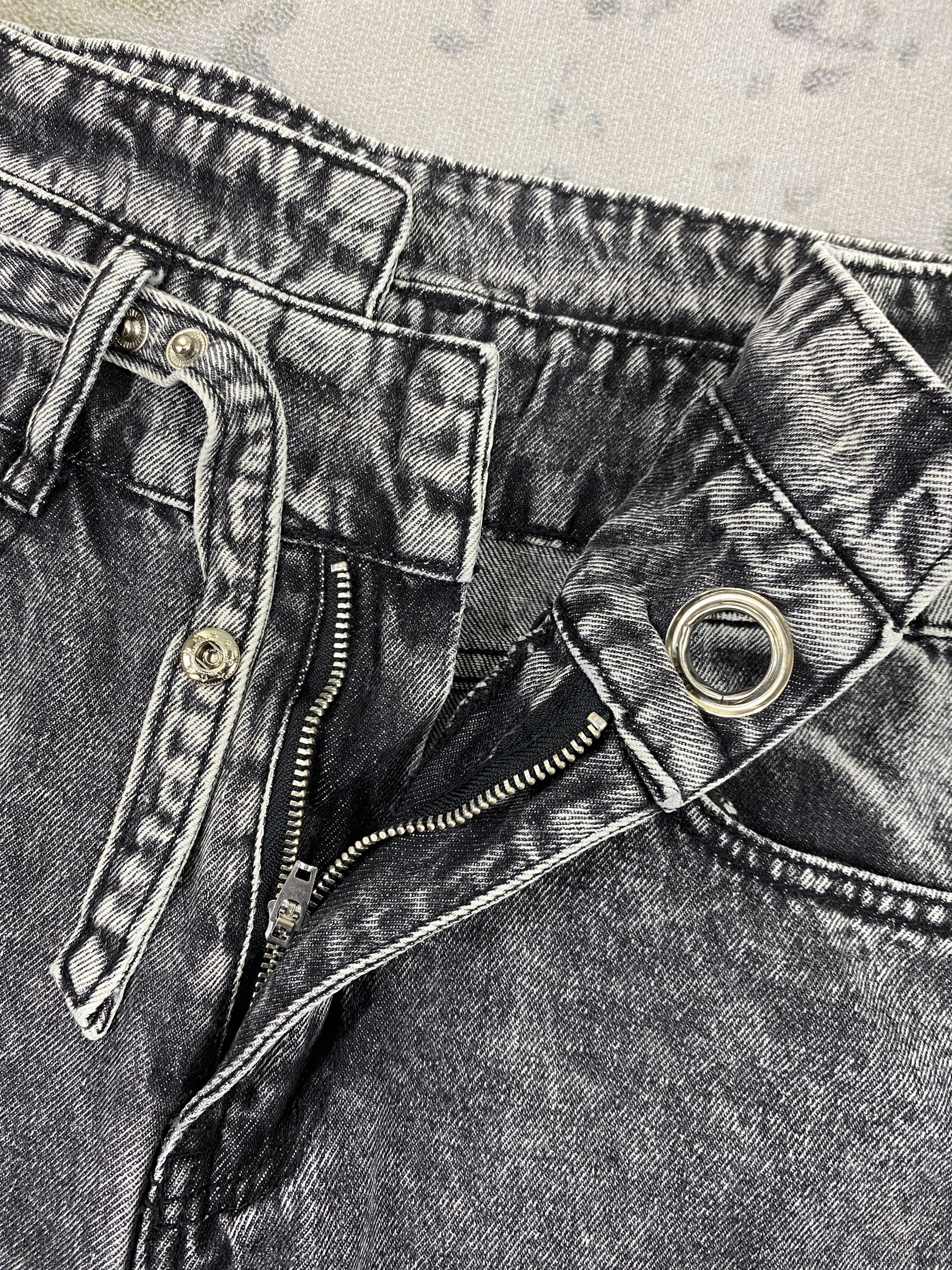 Japanese Brand Faded Black Vintage Dazy Jeans 28x29.5 Denim- JN3570 Size 28" / US 6 / IT 42 - 6 Thumbnail