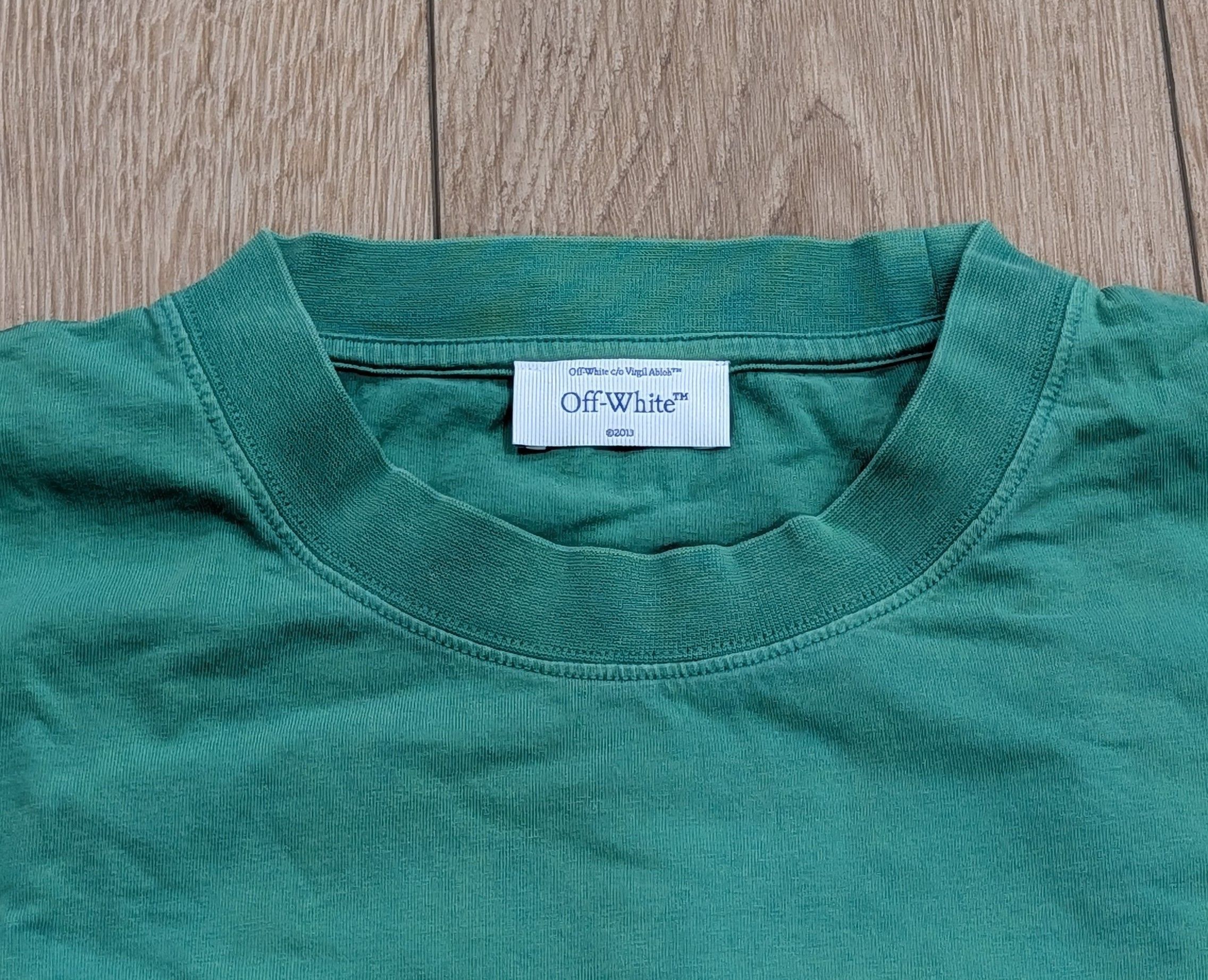 Off-White Off-White Est.13 Skate Fit Graphic T-Shirt Green/White 2XL Size US XXL / EU 58 / 5 - 2 Thumbnail