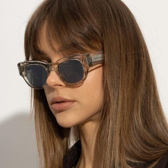 Saint Laurent Paris 🕶️ New Saint Laurent SL573 003 Beige Sunglasses Size ONE SIZE - 6 Thumbnail