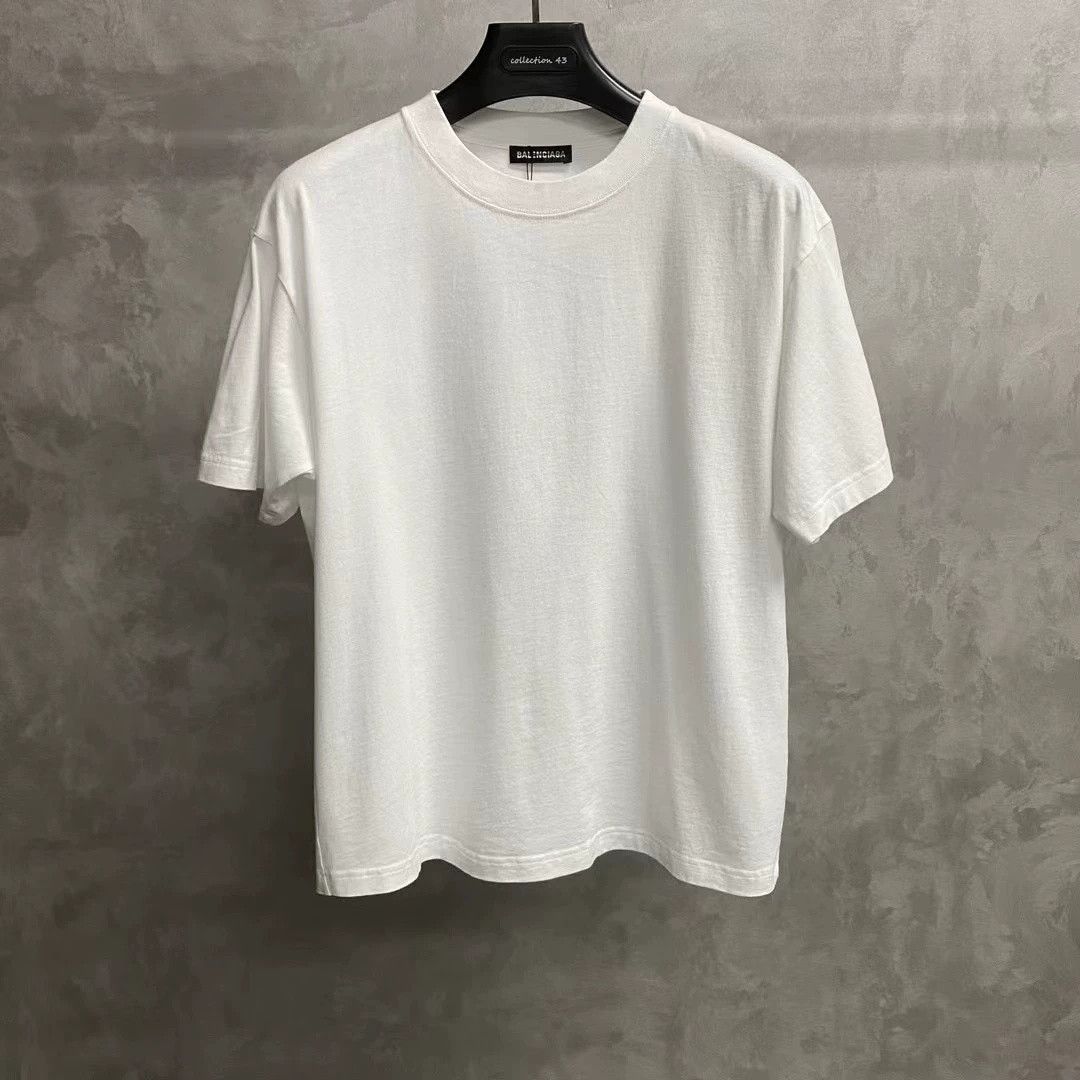 Balenciaga Balenciaga White Back Logo Short Sleeve Size US S / EU 44-46 / 1 - 1 Thumbnail