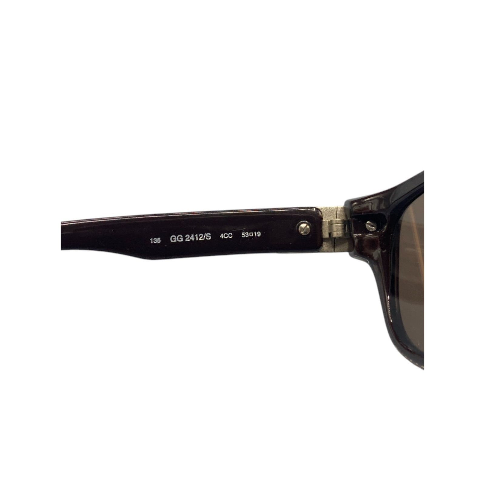 Gucci Brown Chunky Flat Top Sunglasses Size ONE SIZE - 7 Thumbnail