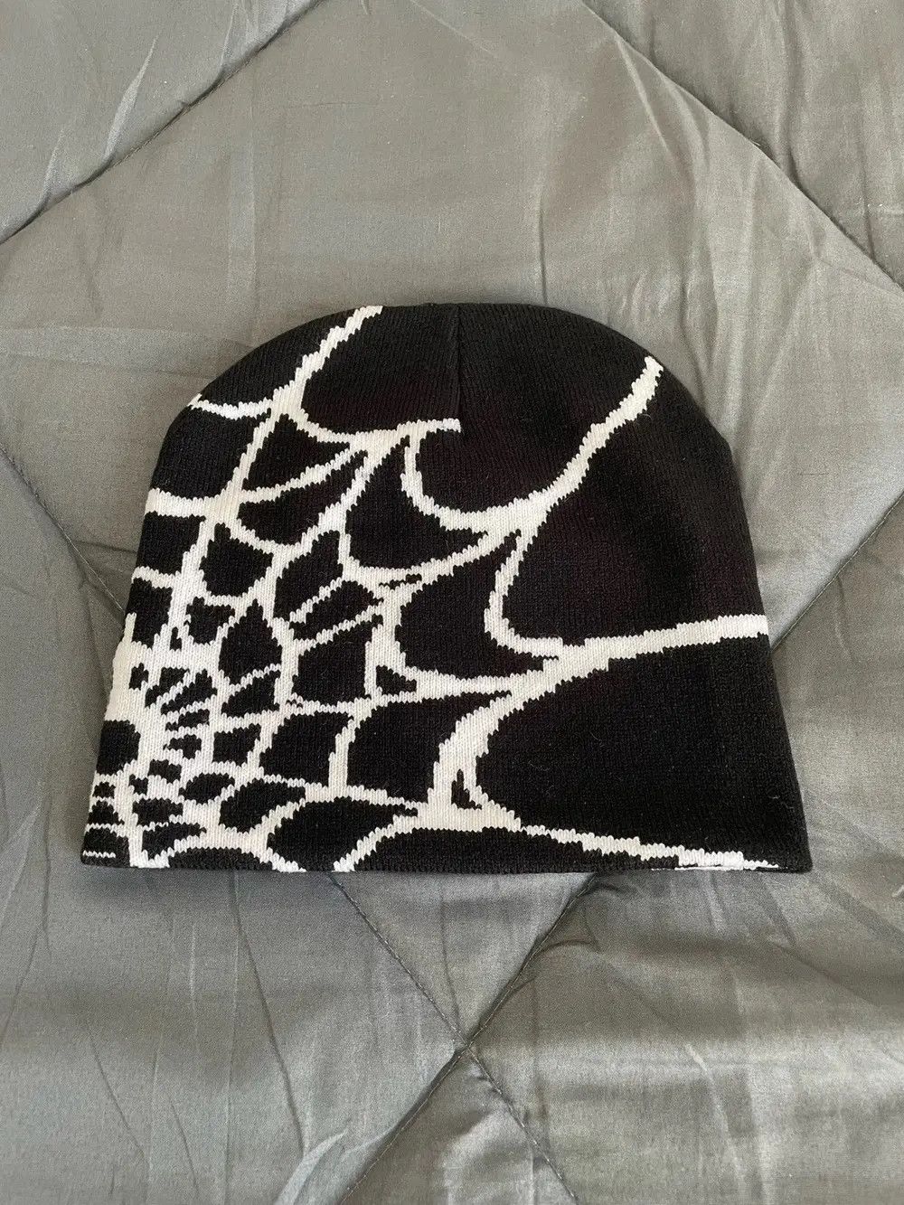 Japanese Brand Spider Web Beanie Hat Size ONE SIZE - 4 Thumbnail