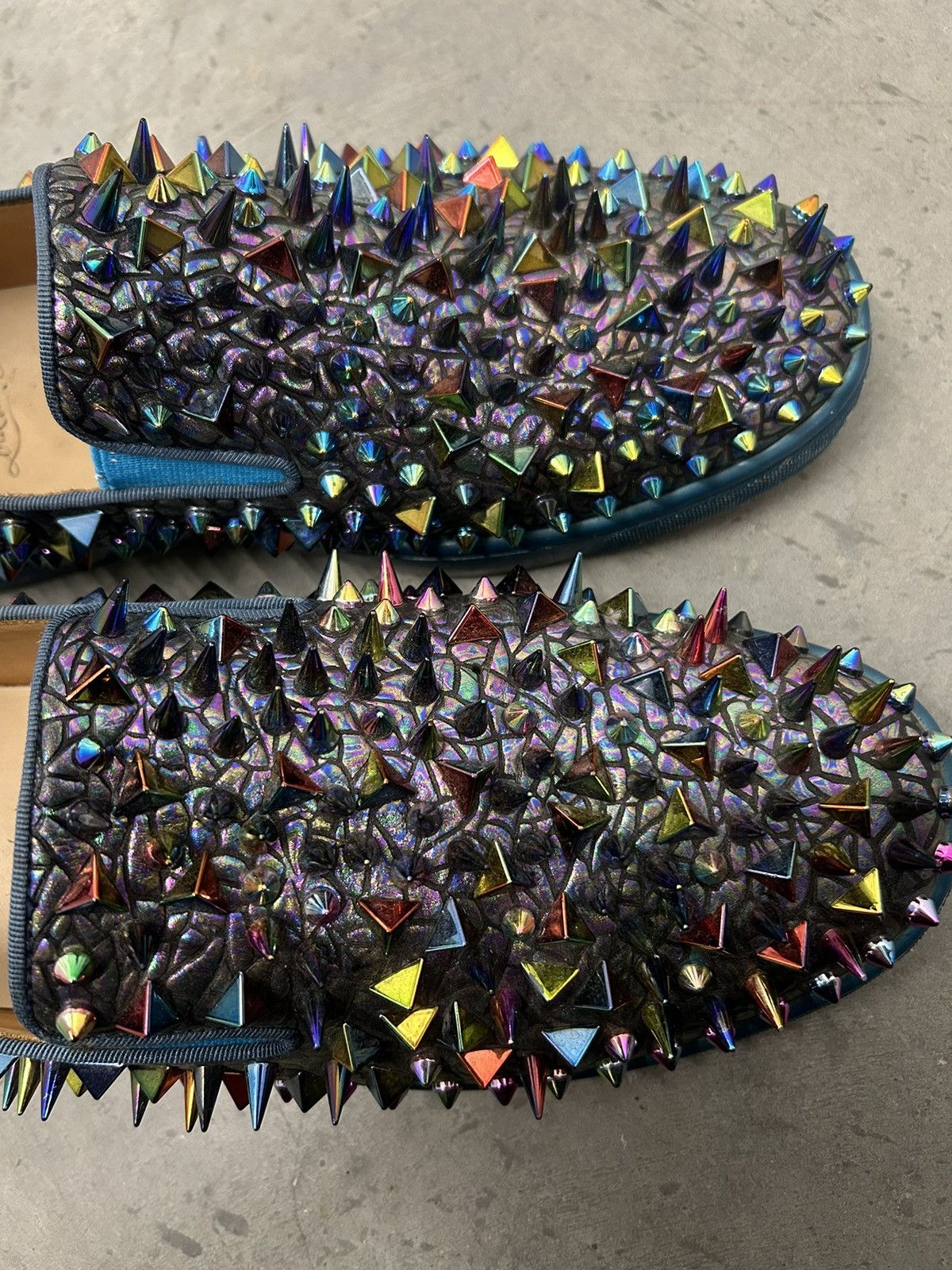 Christian Louboutin Christian Louboutin Spiked Slip On Boat Loafers 44 Size US 11 / EU 44 - 7 Thumbnail