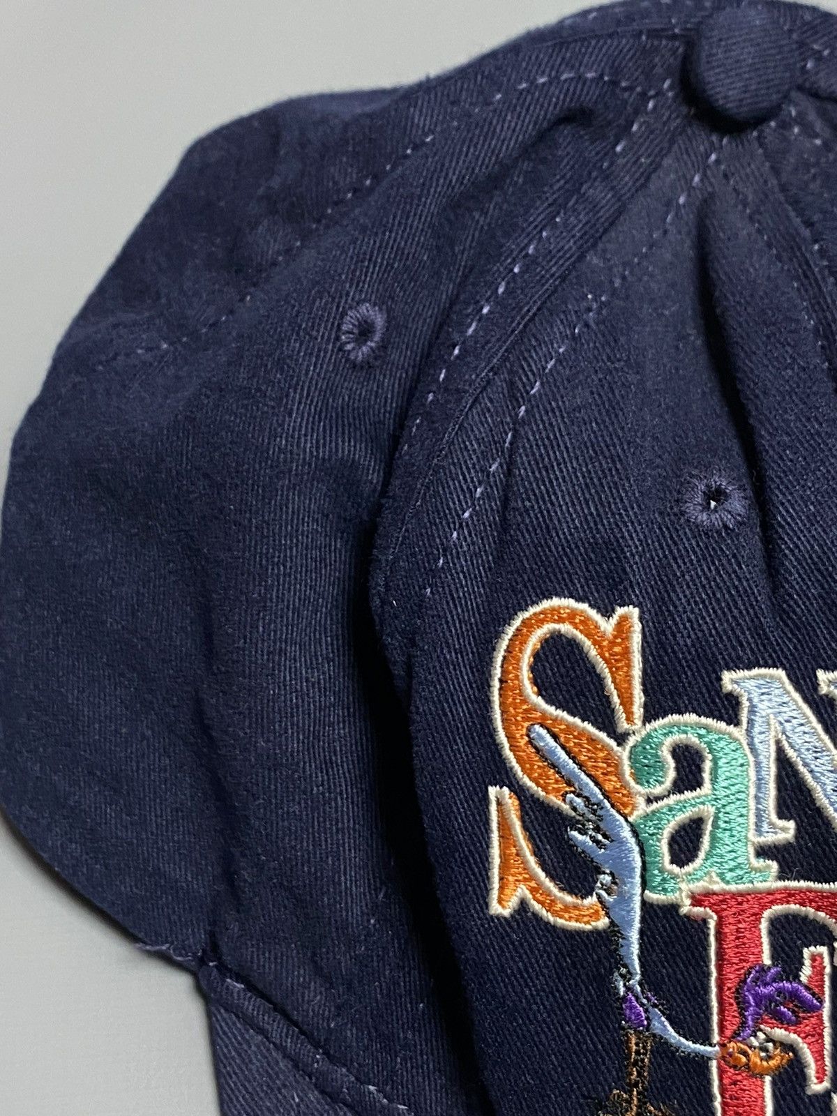 Vintage VTG 90s Looney Tunes San Francisco Hat Cap SnapBack Usa Blue Size ONE SIZE - 4 Thumbnail