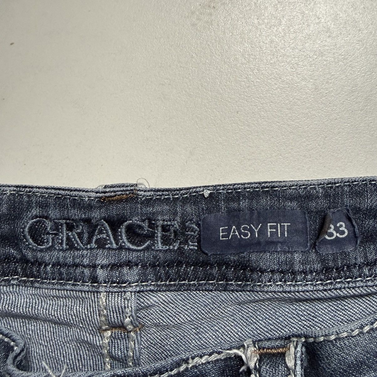 Grace in LA Embroidered Bootcut Jeans Size 33" - 10 Thumbnail