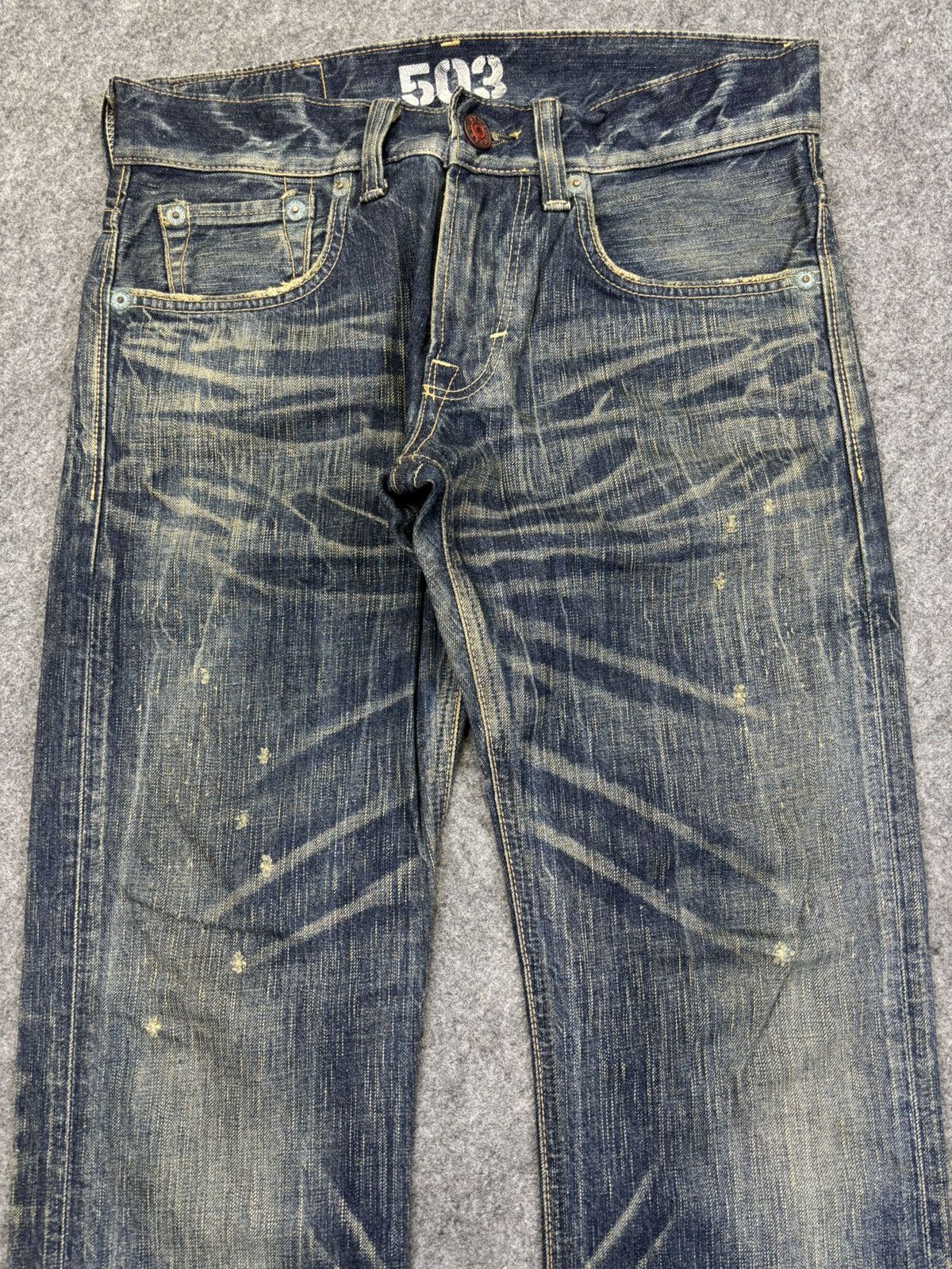 Edwin 💥Flare💥Vintage Edwin 503 Sick Fades Flare Denim F926 Size US 32 / EU 48 - 3 Thumbnail