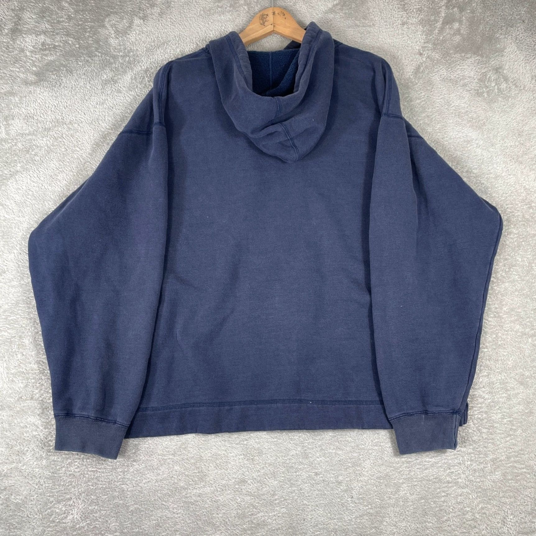 Tommy Hilfiger VINTAGE Tommy Hilfiger Hoodie Mens Large Blue Baggy Streetwear Hiphop Y2K Navy Blue Graphic Print Hoodie Oversized Logo Pullover Size US L / EU 52-54 / 3 - 5 Thumbnail